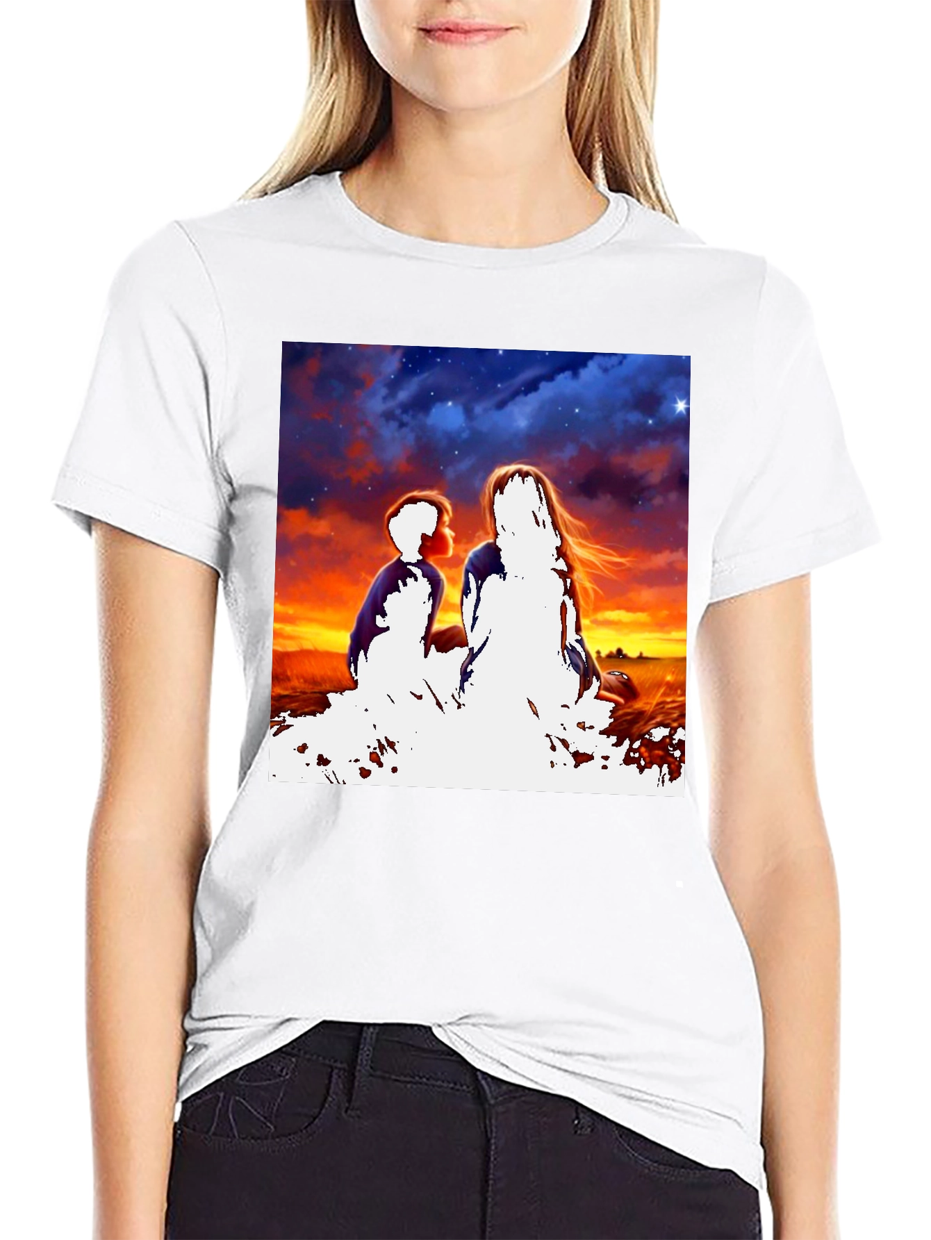 Sunset Silhouette Graphic Tee