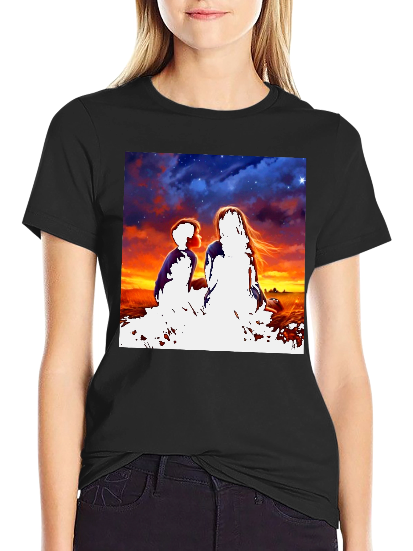 Sunset Silhouette Graphic Tee