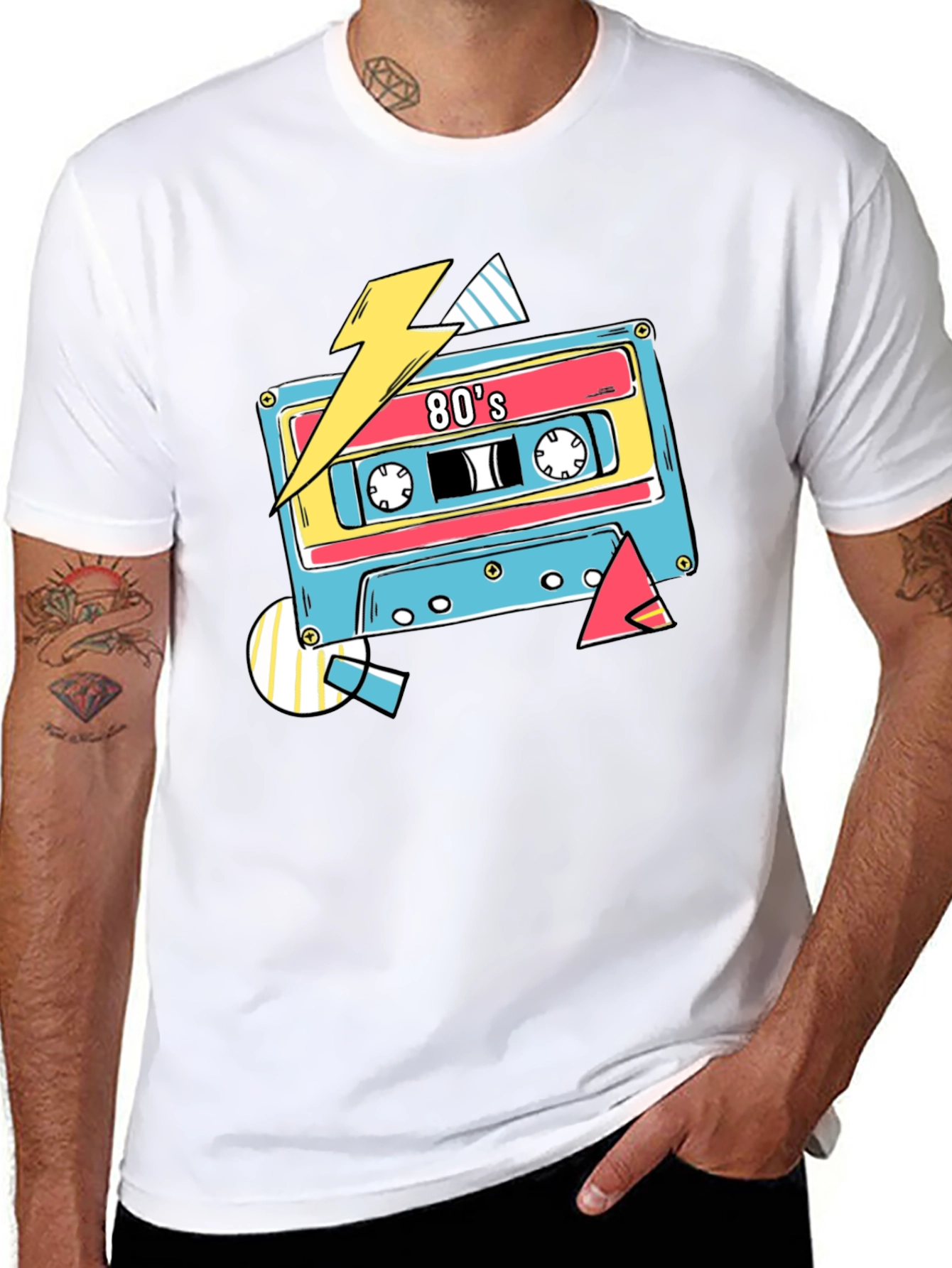 Retro 80s Cassette Tape Graphic T-Shirt