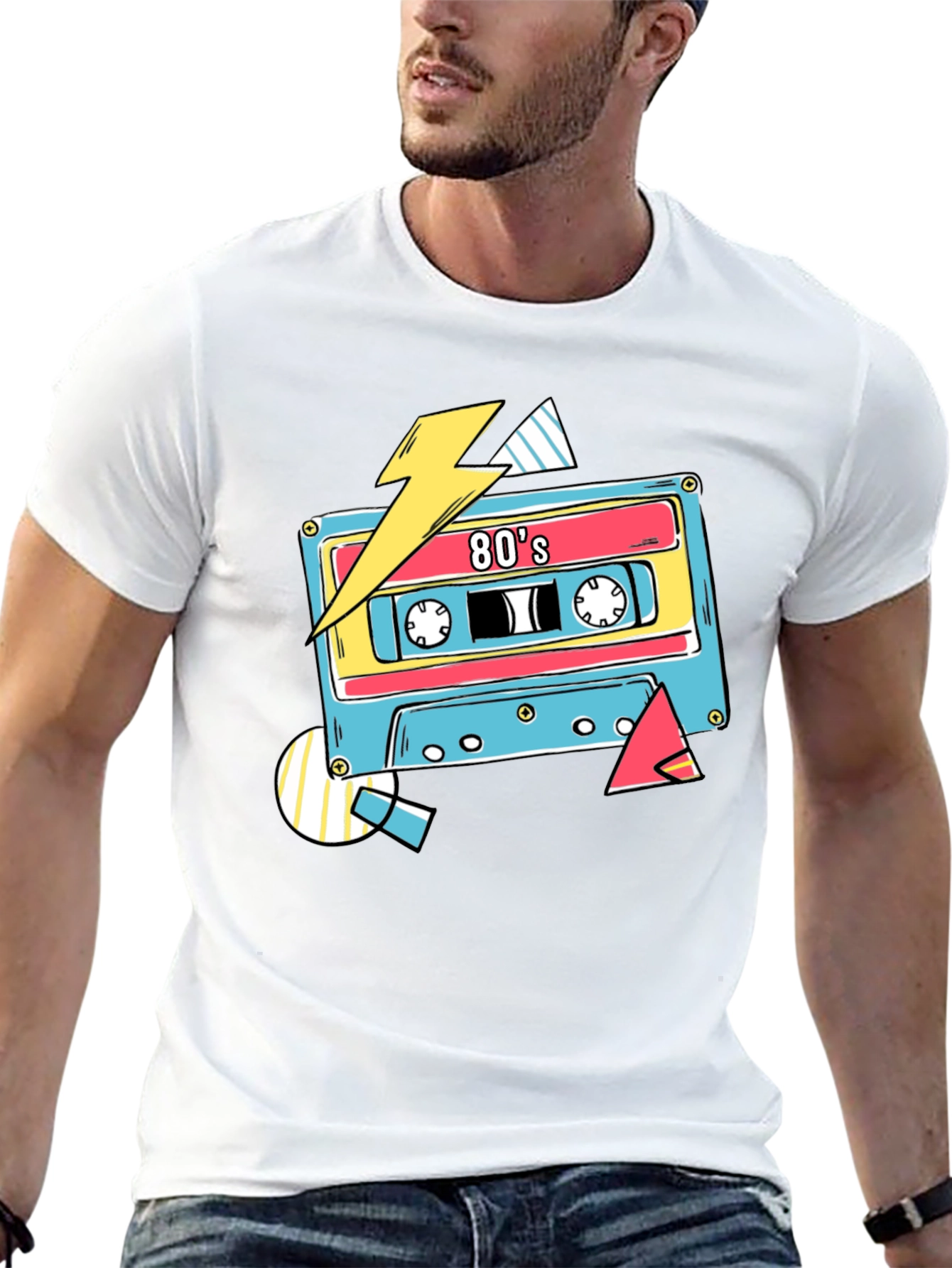 Retro 80s Cassette Tape Graphic T-Shirt