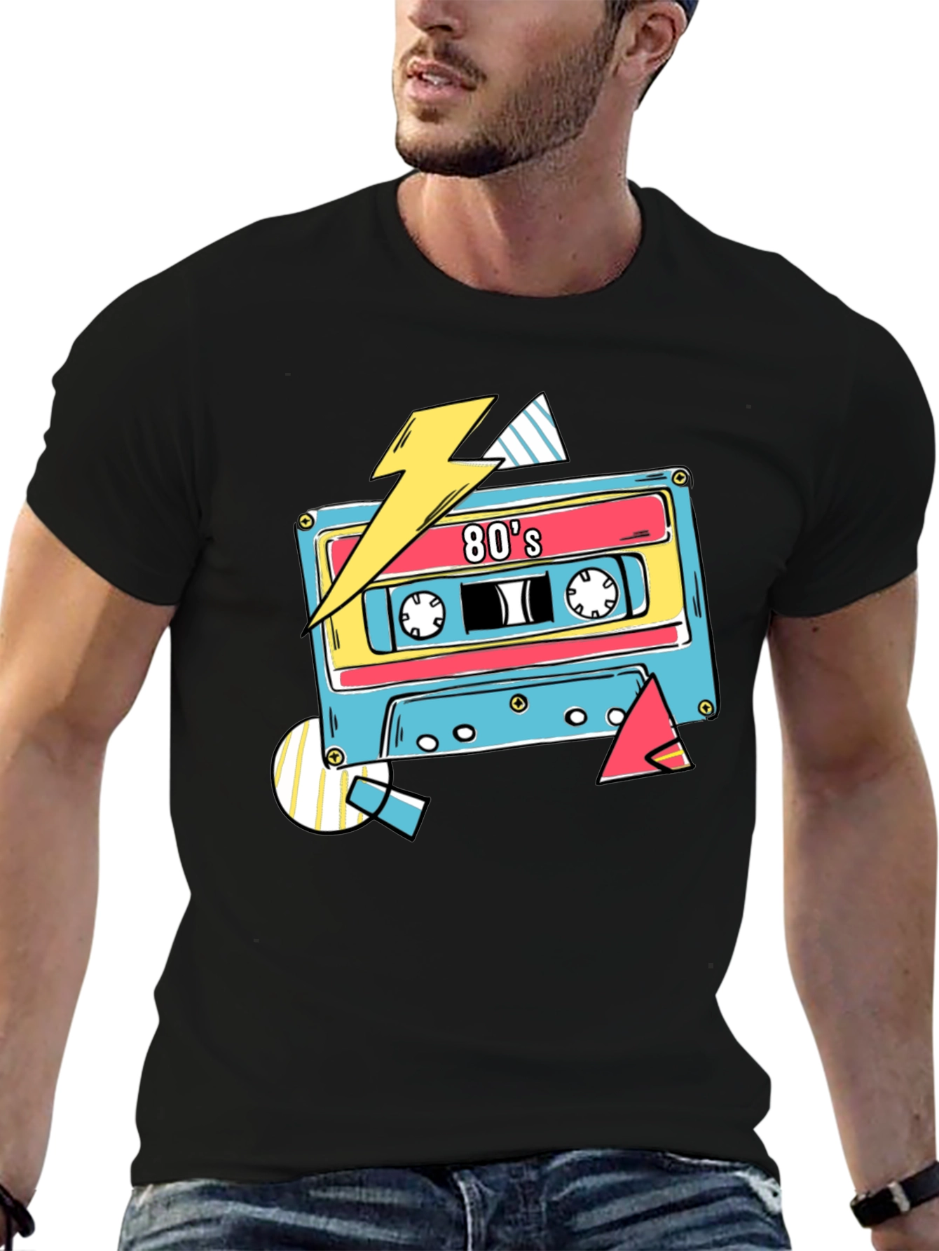 Retro 80s Cassette Tape Graphic T-Shirt