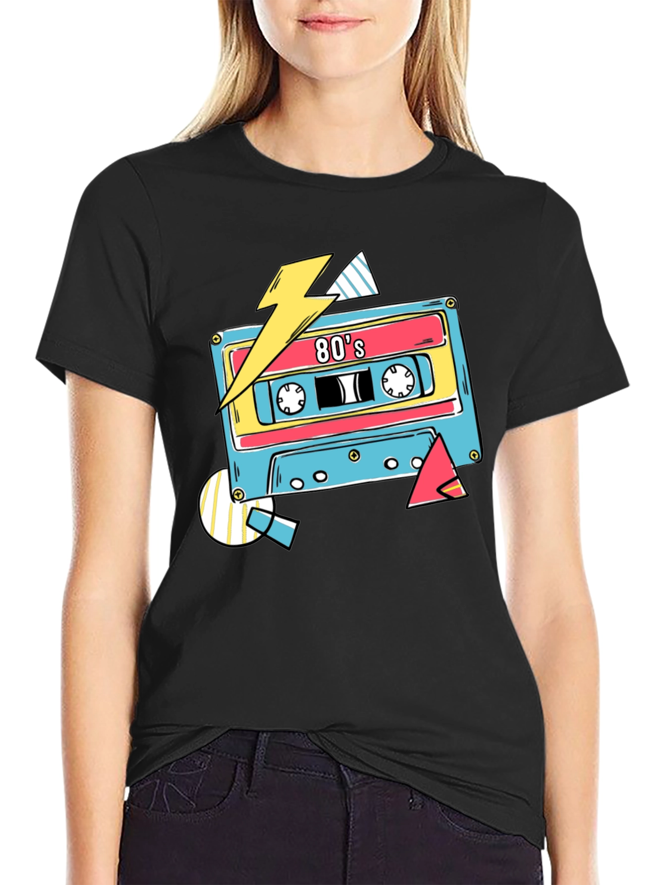 Retro 80s Cassette Tape Graphic T-Shirt