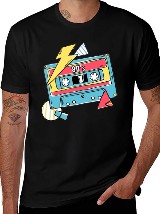 Retro 80s Cassette Tape Graphic T-Shirt