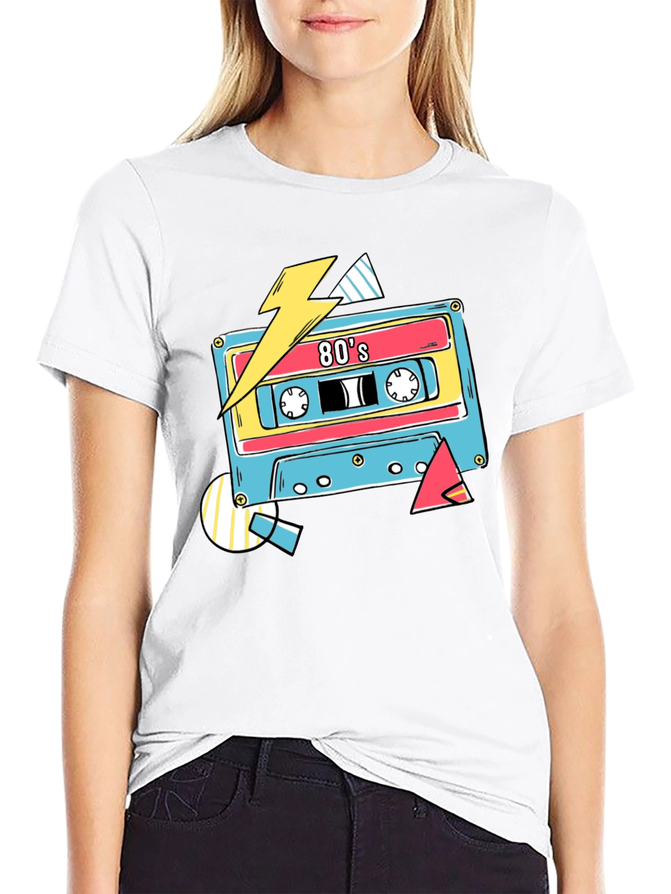 Retro 80s Cassette Tape Graphic T-Shirt