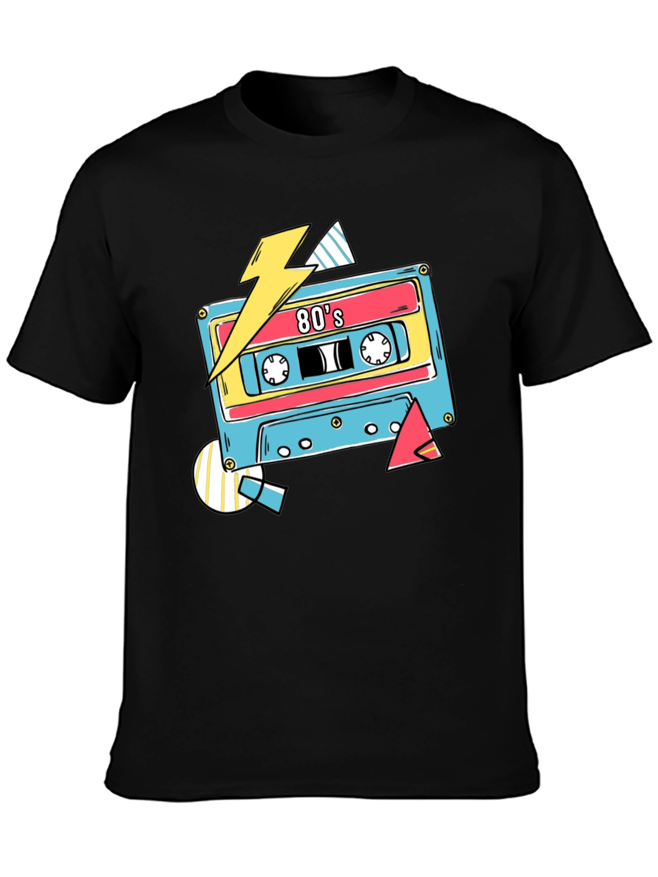 Retro 80s Cassette Tape Graphic T-Shirt