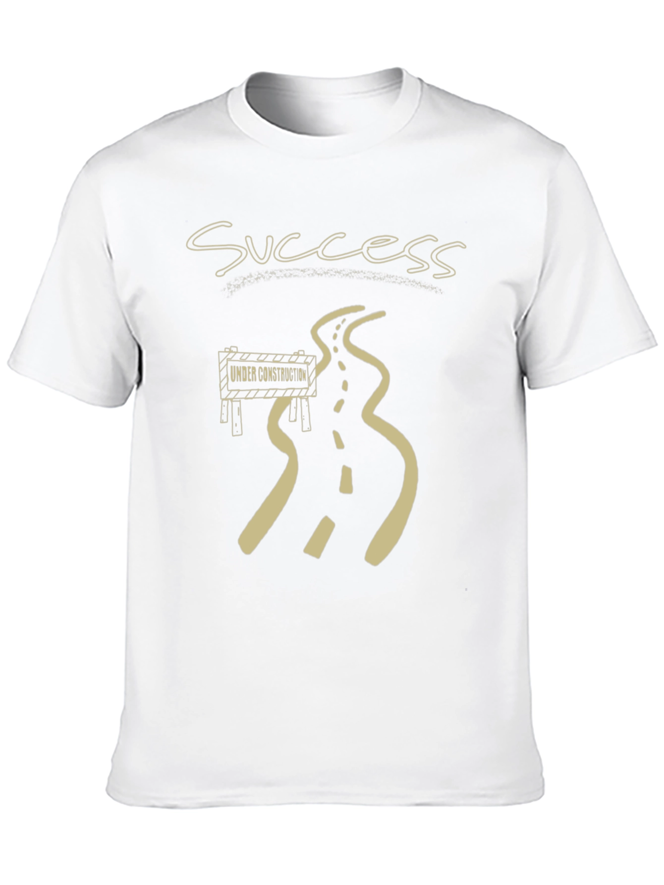 Success Under Construction Black Graphic T-Shirt