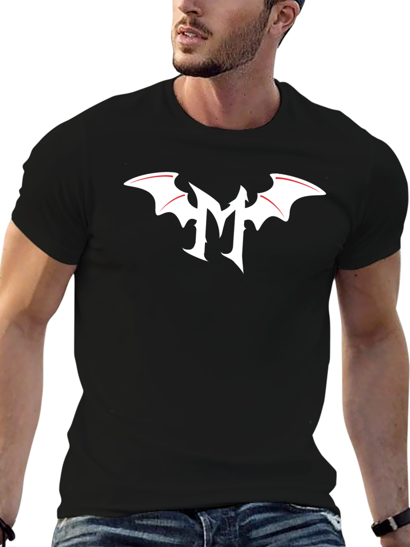 Bat Wing Logo Black T-Shirt