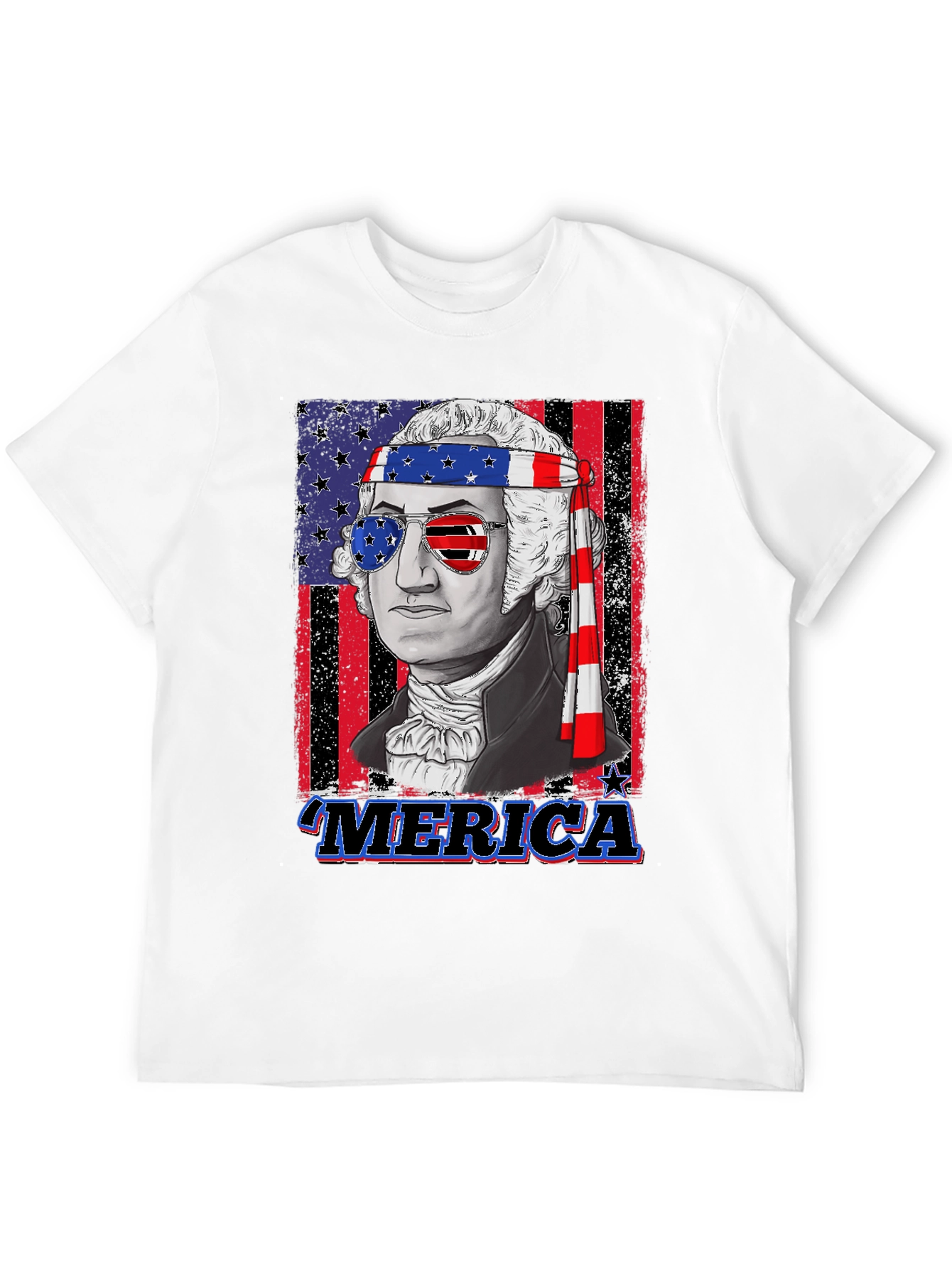 Patriotic George Washington Graphic T-Shirt