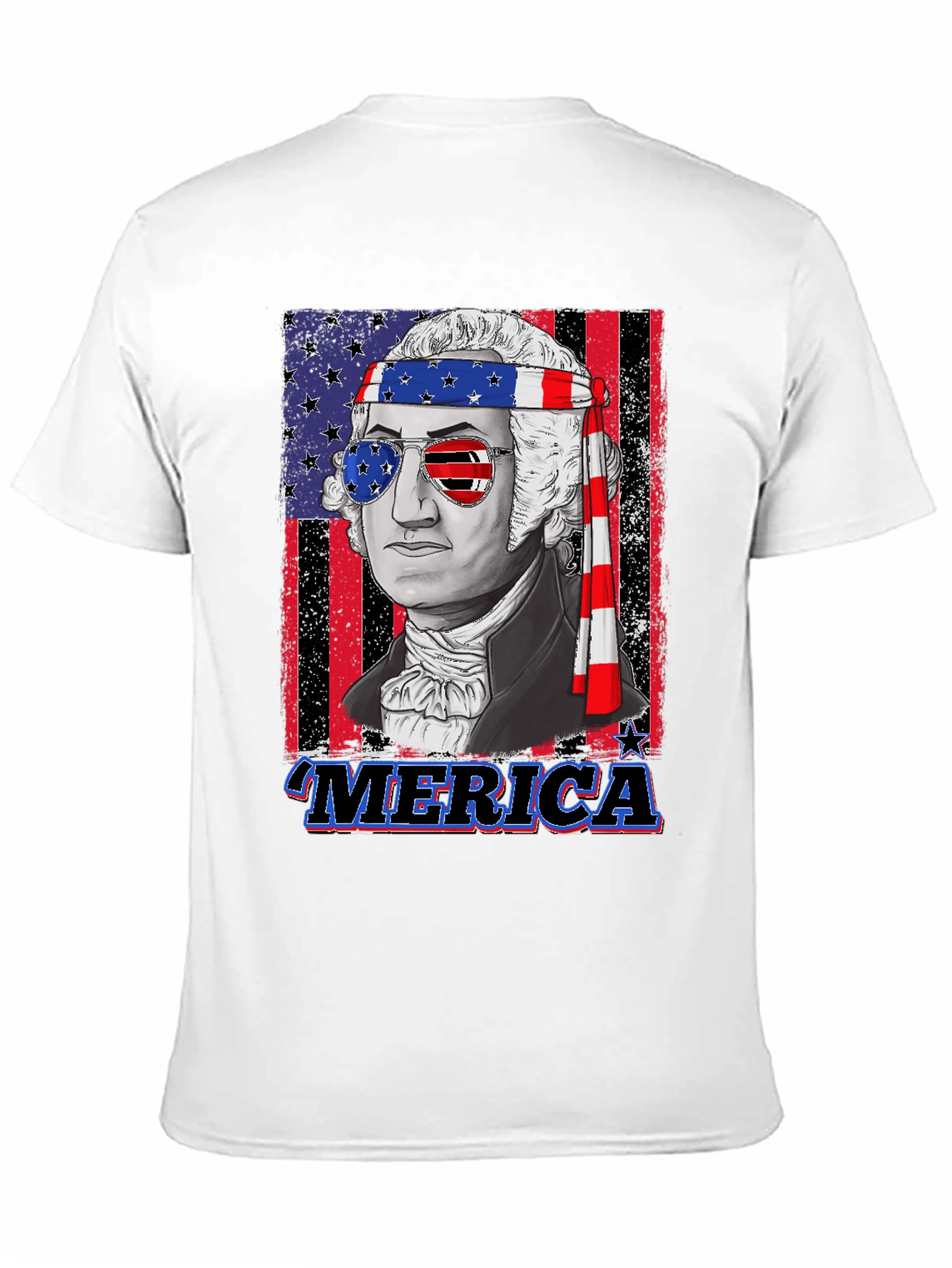 Patriotic George Washington Graphic T-Shirt