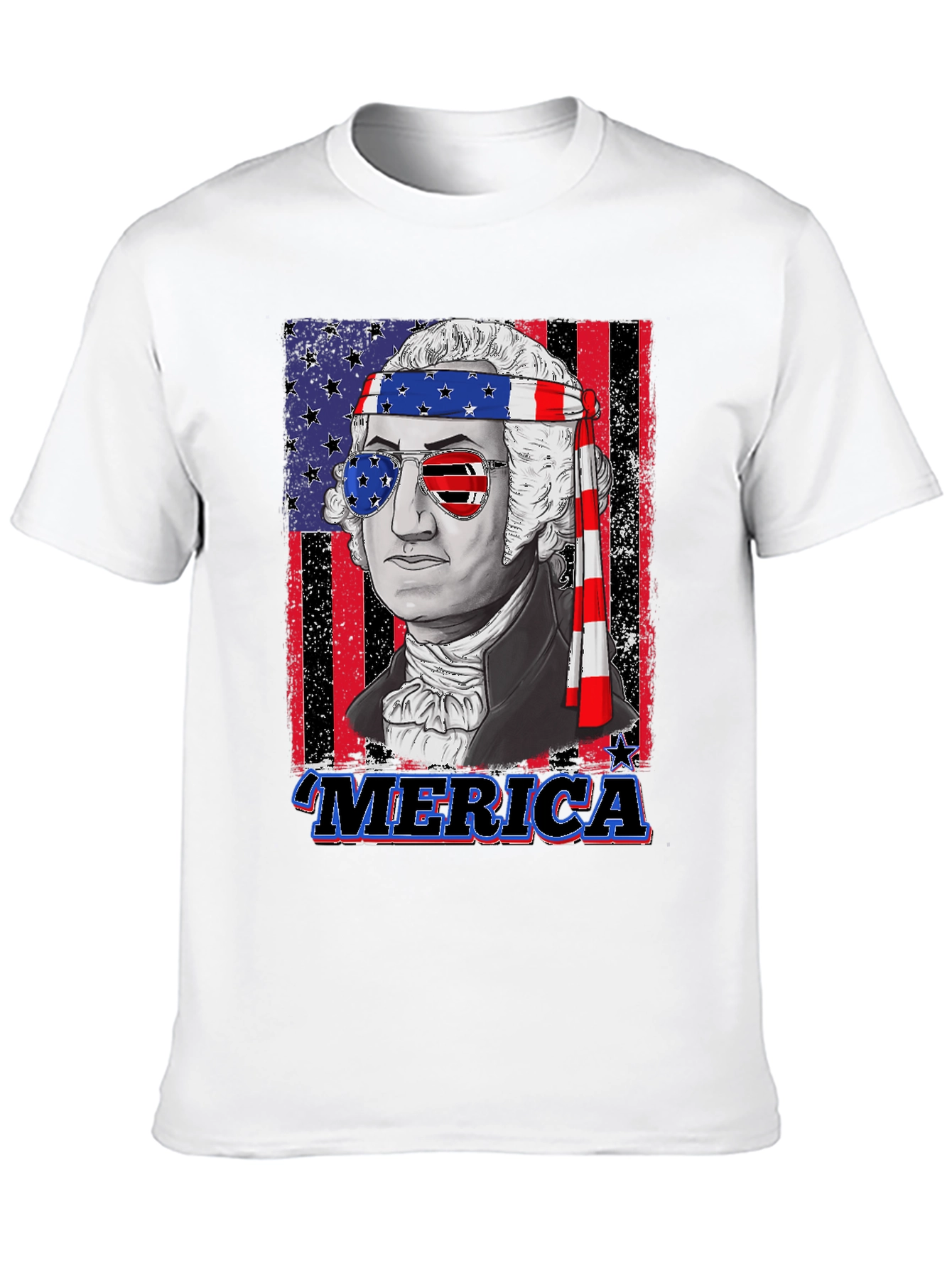 Patriotic George Washington Graphic T-Shirt