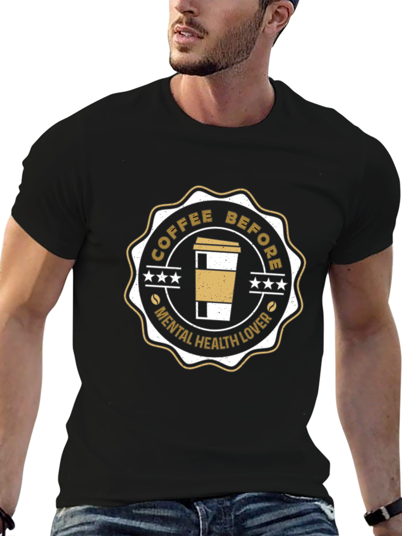 Coffee Before Mental Health Lover Graphic Tee