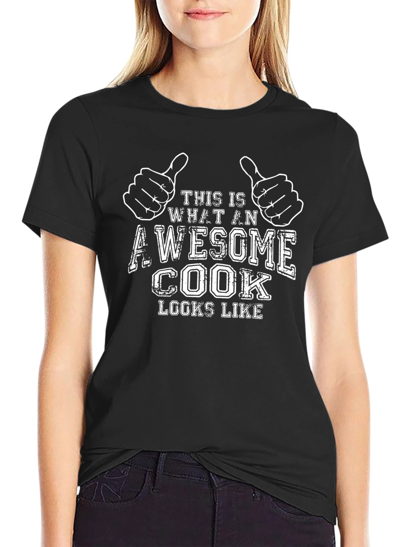 Awesome Cook T-Shirt - Black Graphic Tee