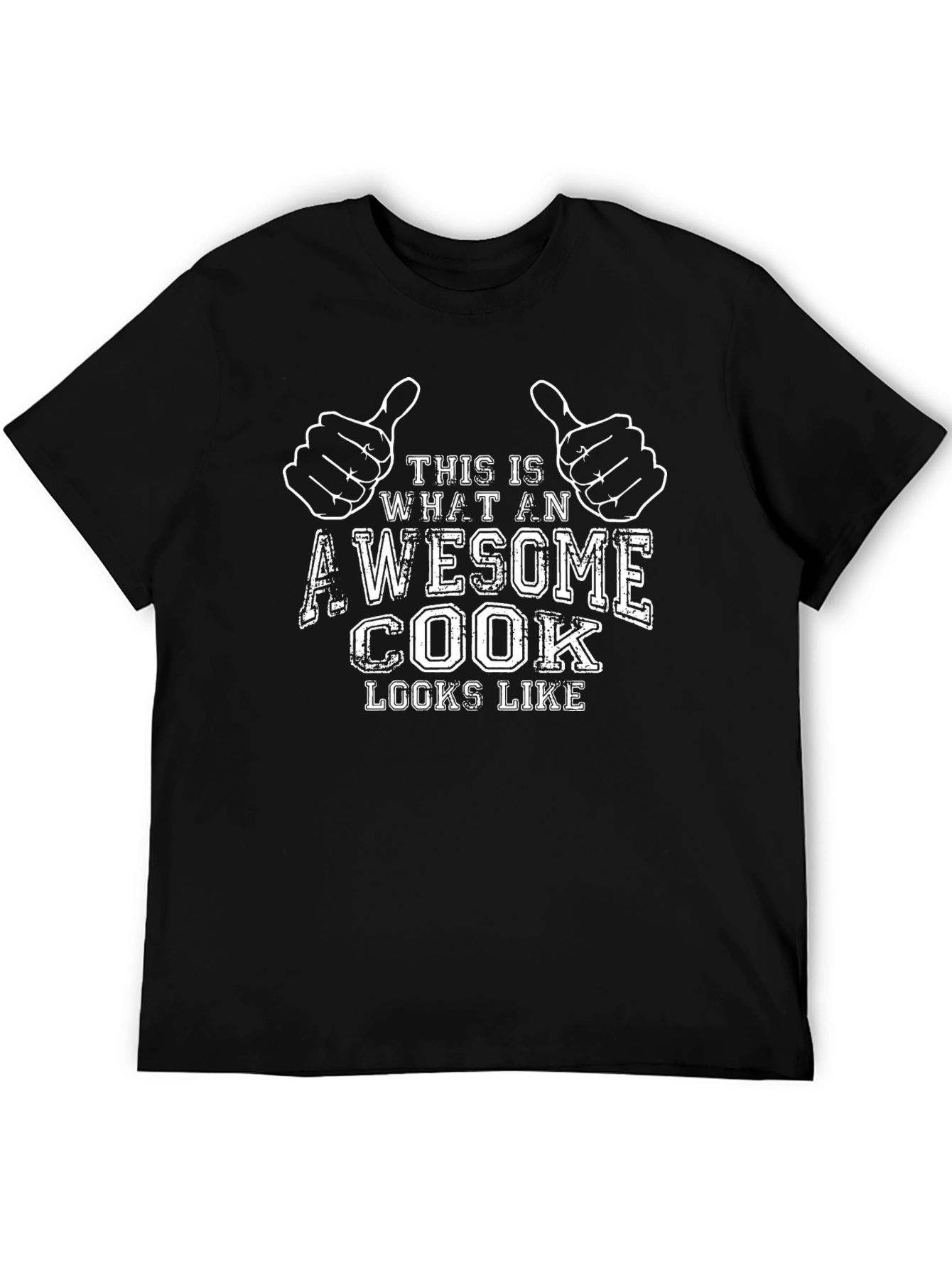 Awesome Cook T-Shirt - Black Graphic Tee