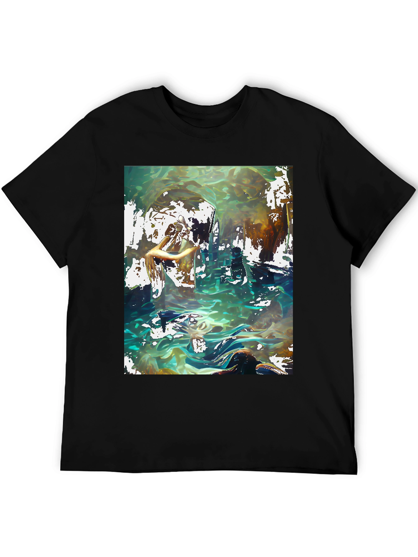 Abstract Ocean Graphic T-Shirt