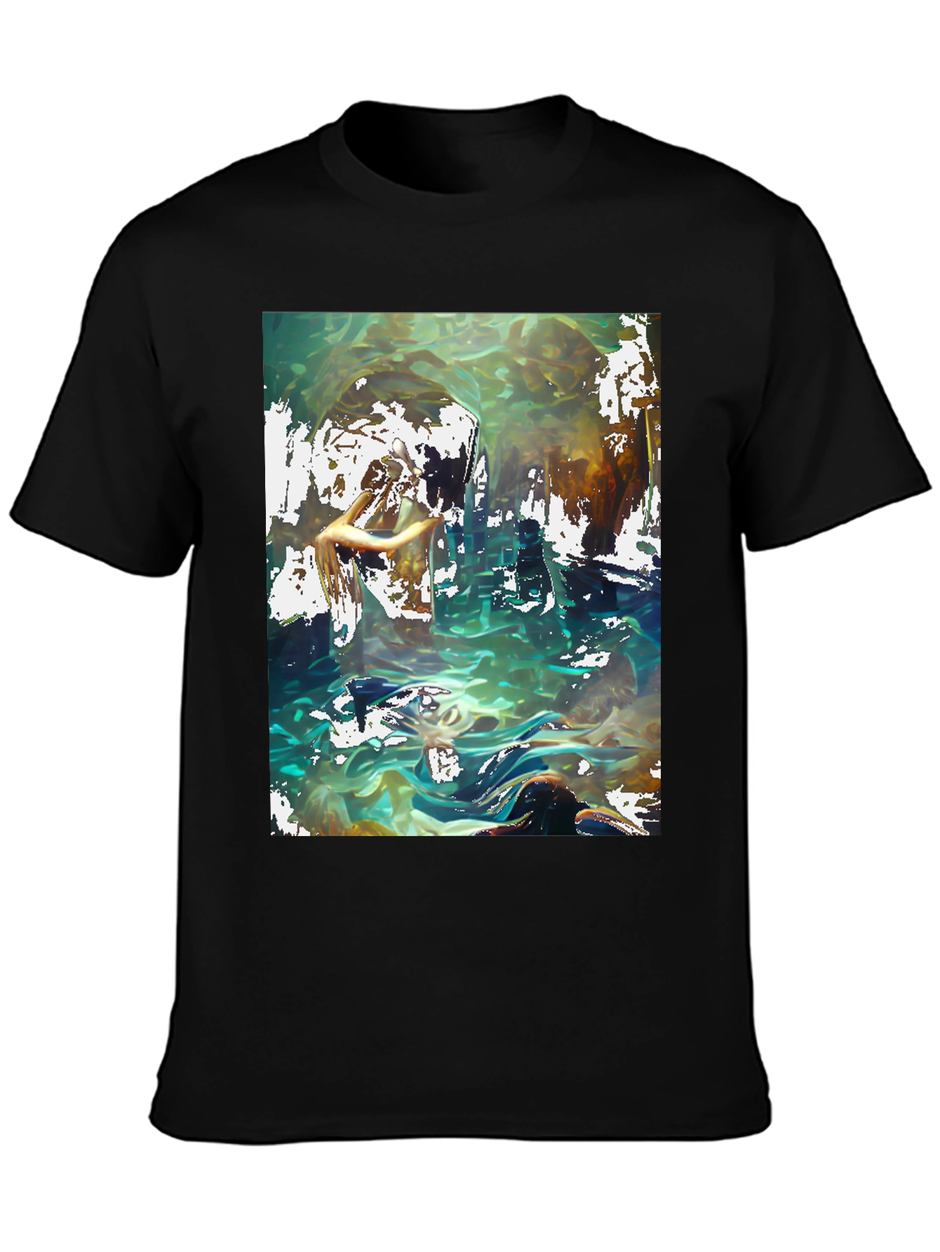 Abstract Ocean Graphic T-Shirt
