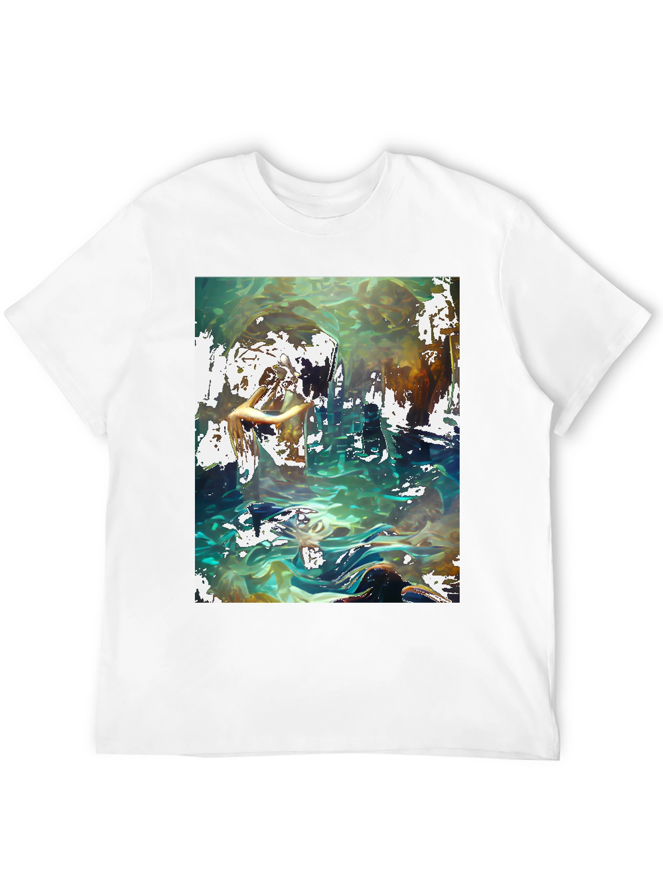 Abstract Ocean Graphic T-Shirt