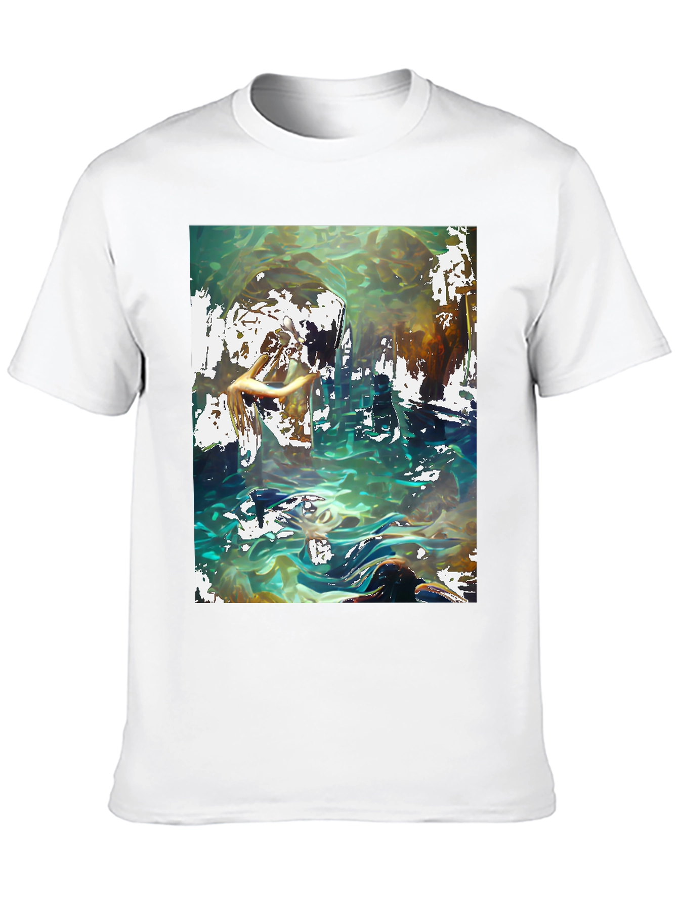 Abstract Ocean Graphic T-Shirt