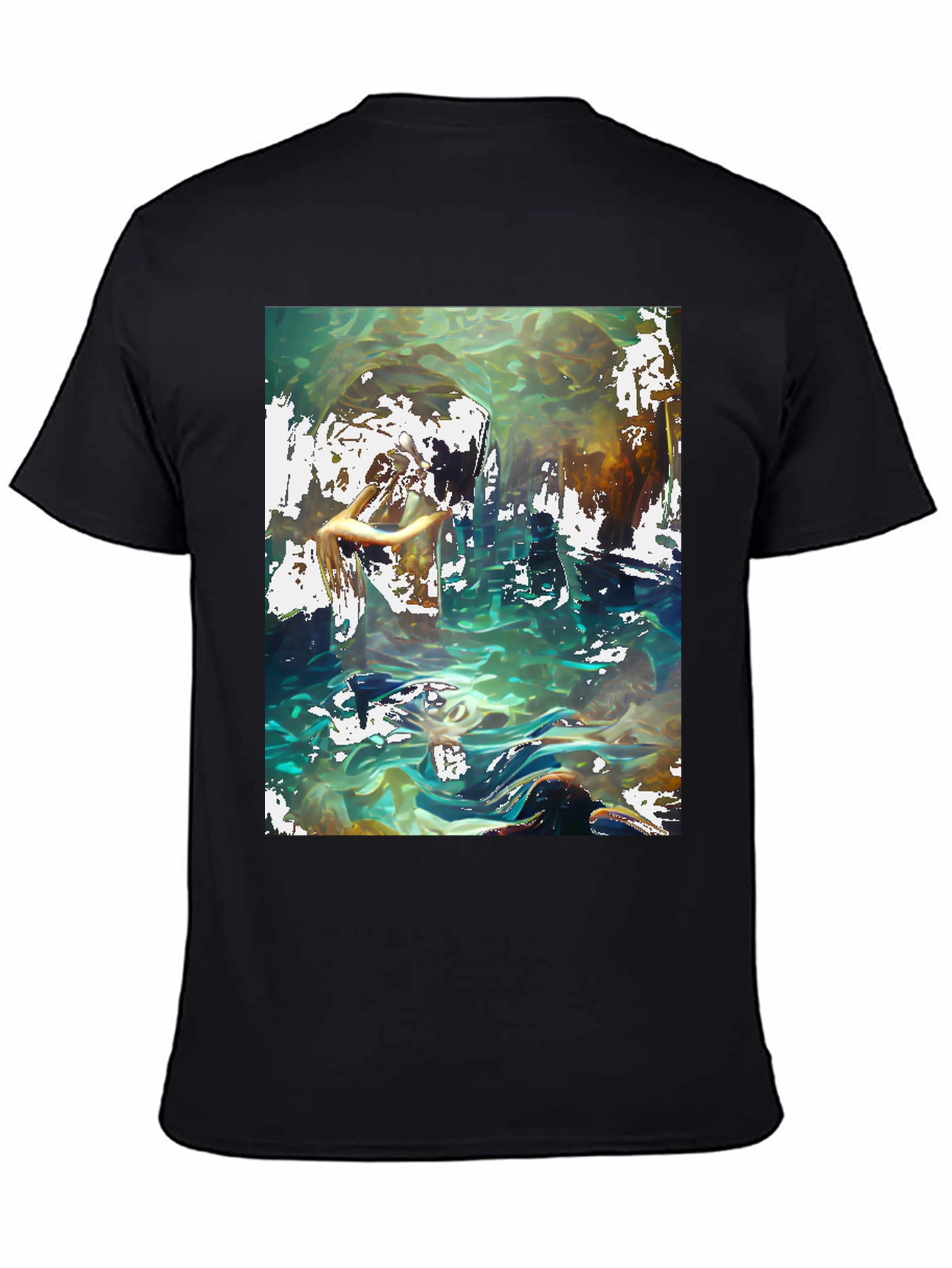 Abstract Ocean Graphic T-Shirt