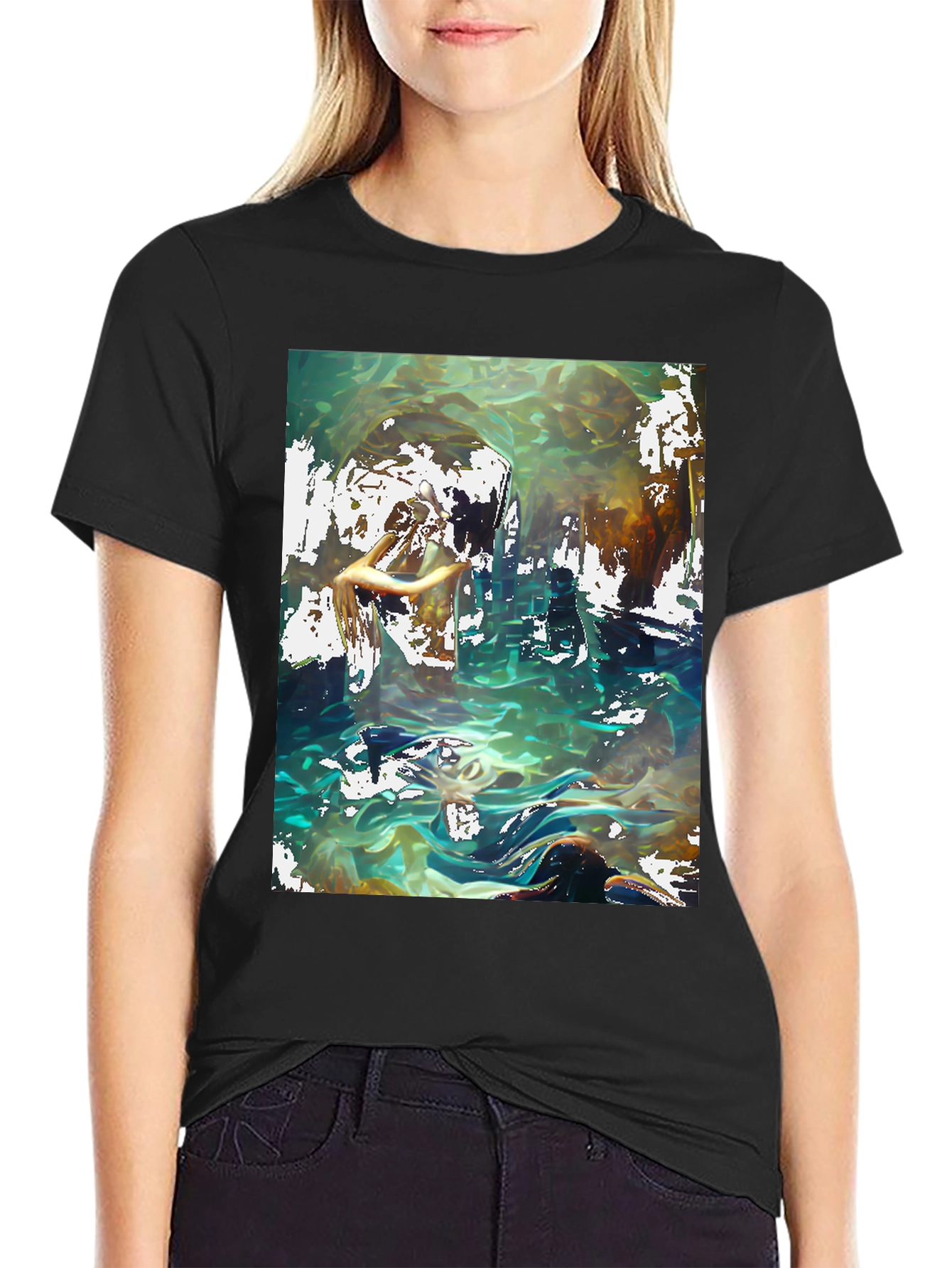 Abstract Ocean Graphic T-Shirt
