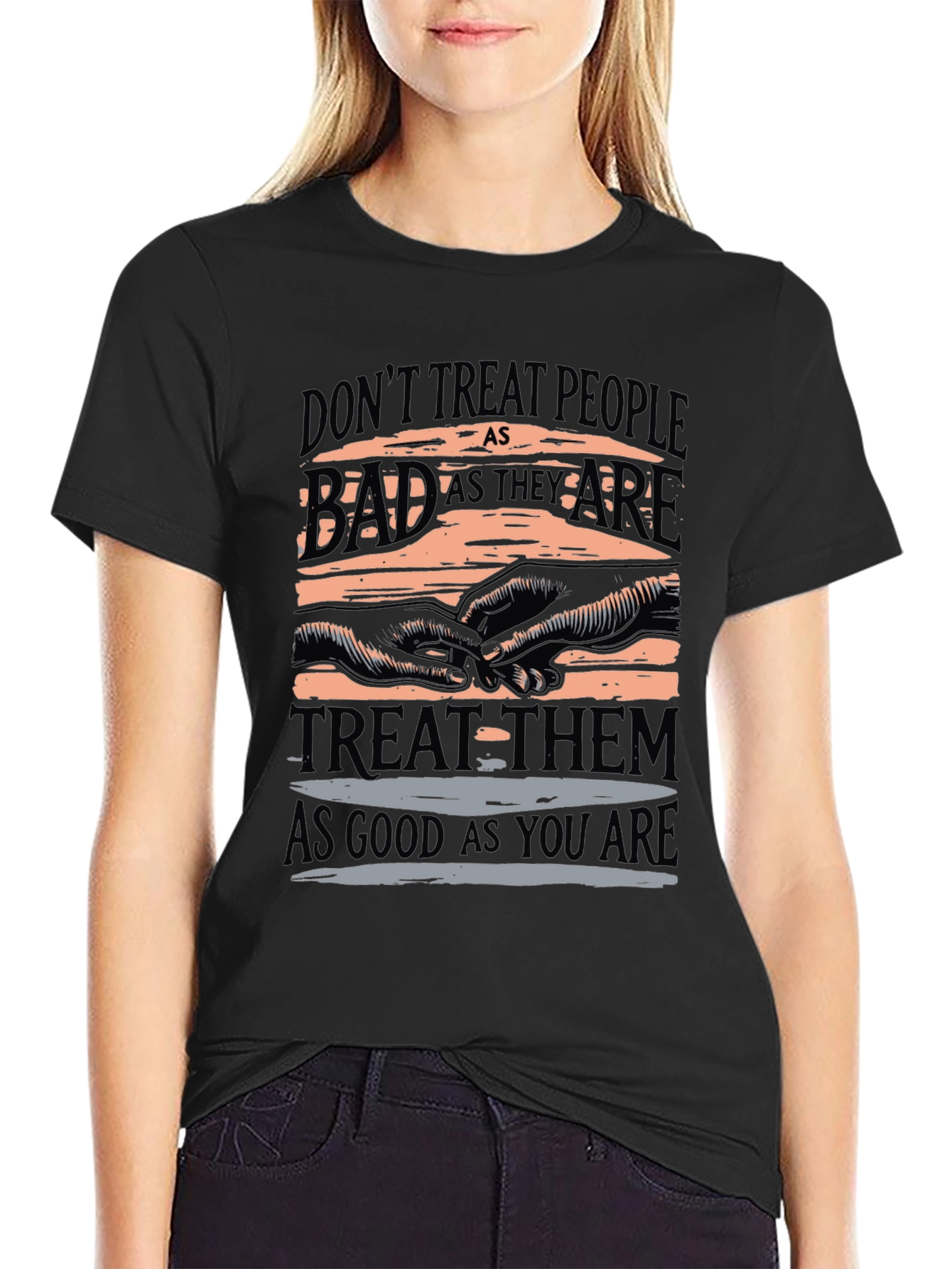 Inspirational Graphic T-Shirt - Treat Others Well