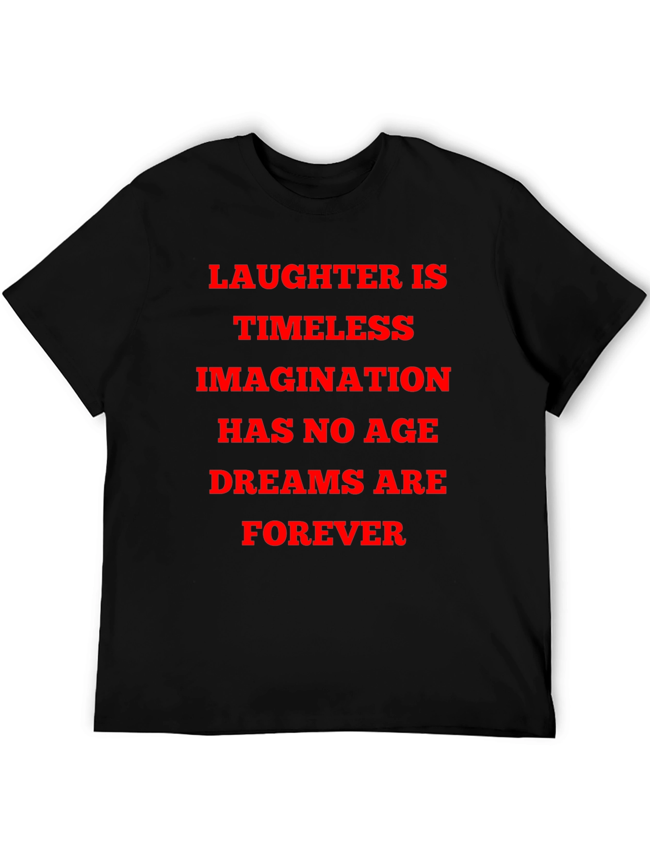 Laughter is Timeless Graphic Tee - Black