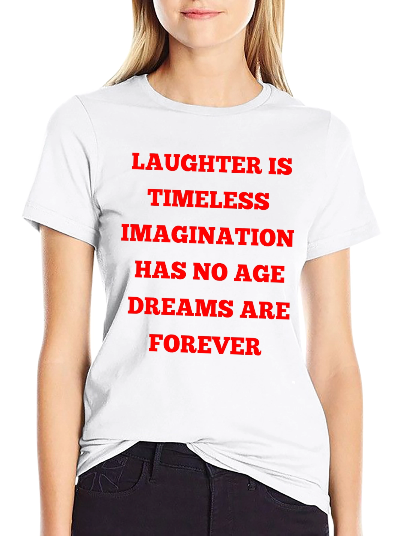 Laughter is Timeless Graphic Tee - Black