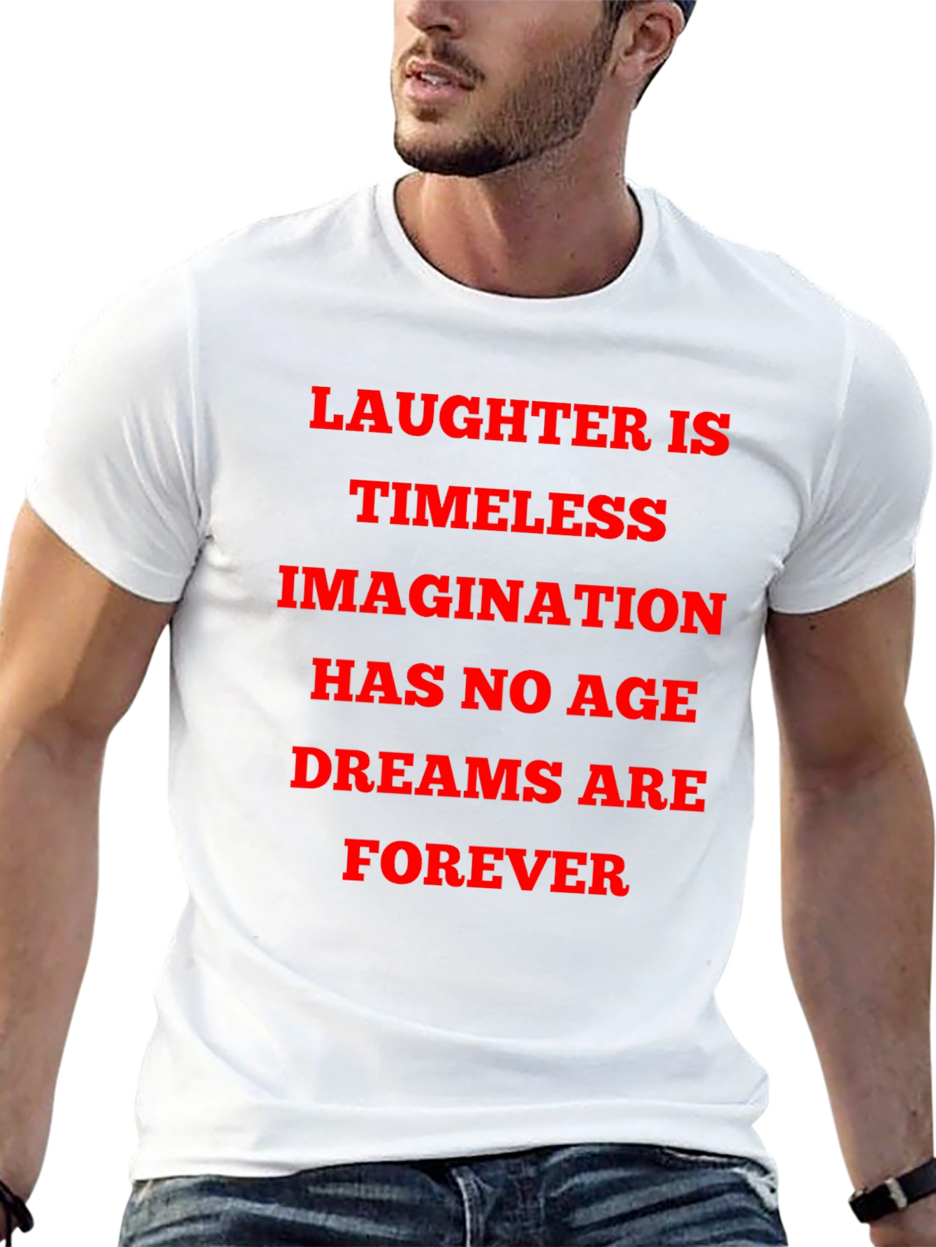 Laughter is Timeless Graphic Tee - Black
