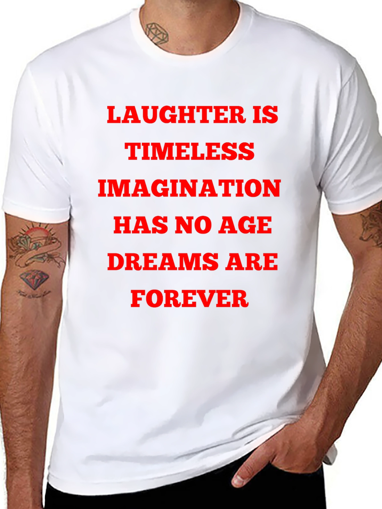Laughter is Timeless Graphic Tee - Black
