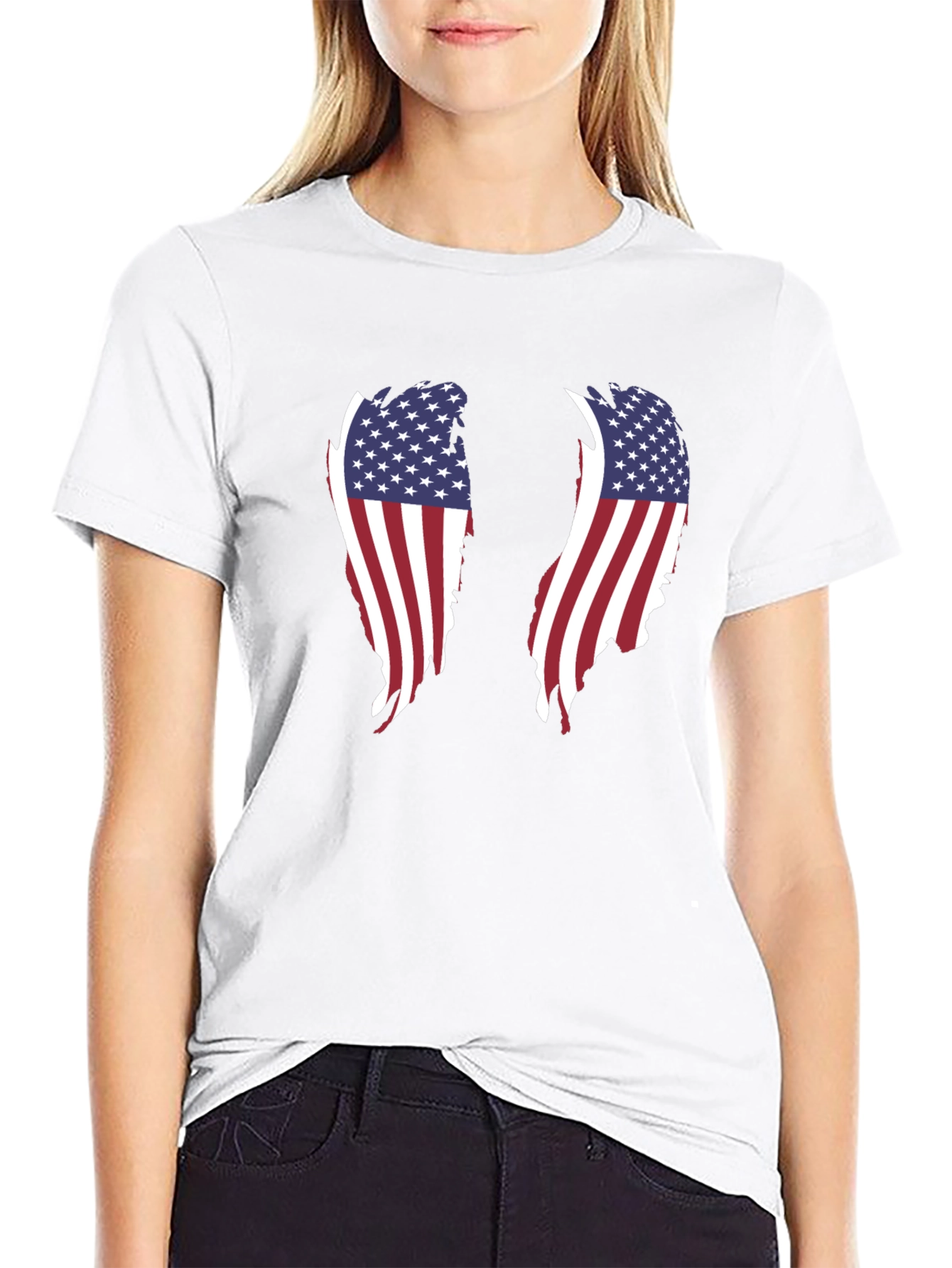 American Flag Wings Graphic Tee