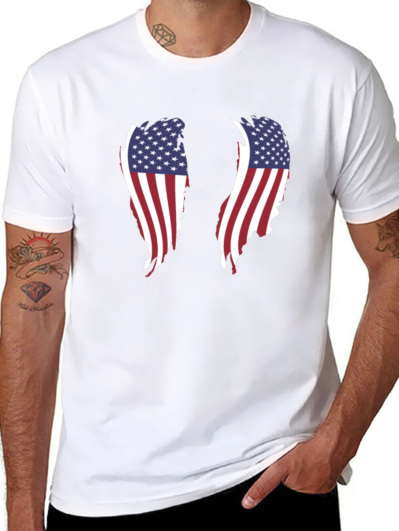 American Flag Wings Graphic Tee