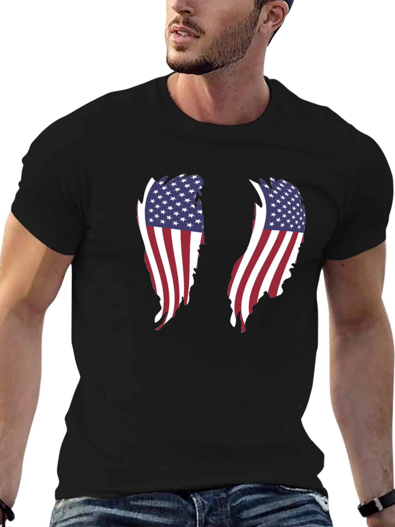 American Flag Wings Graphic Tee