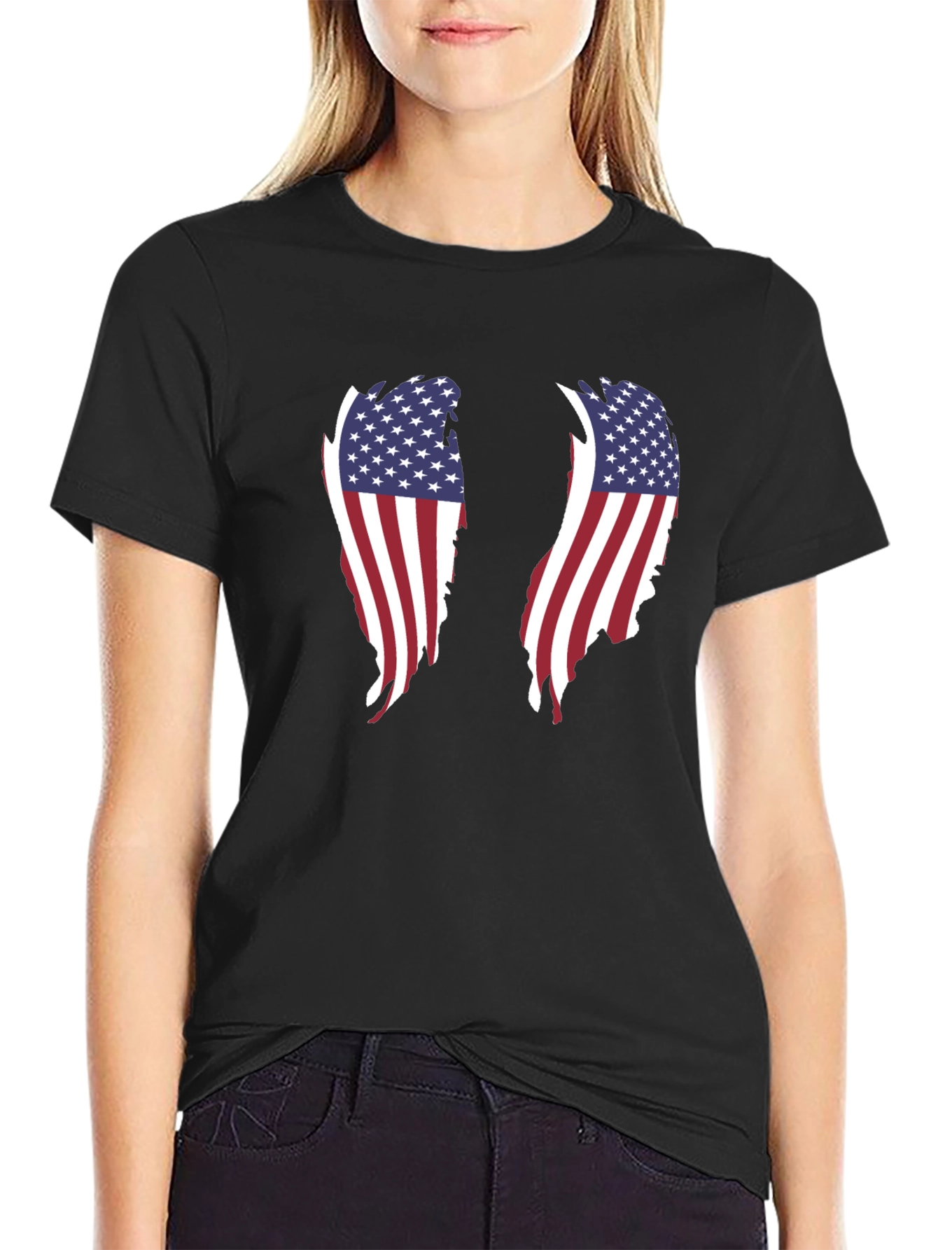 American Flag Wings Graphic Tee