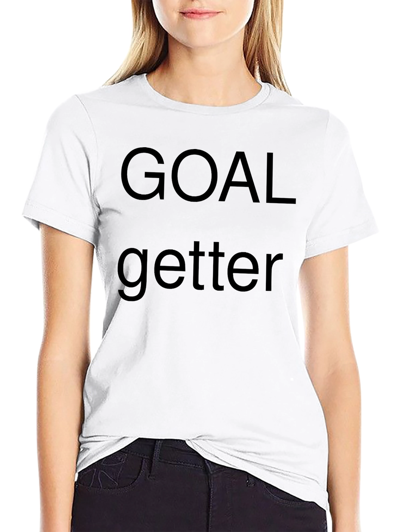 Goal Getter Black Graphic T-Shirt