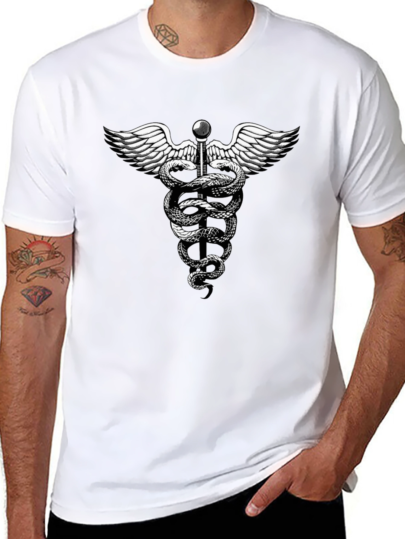 Caduceus Graphic T-Shirt