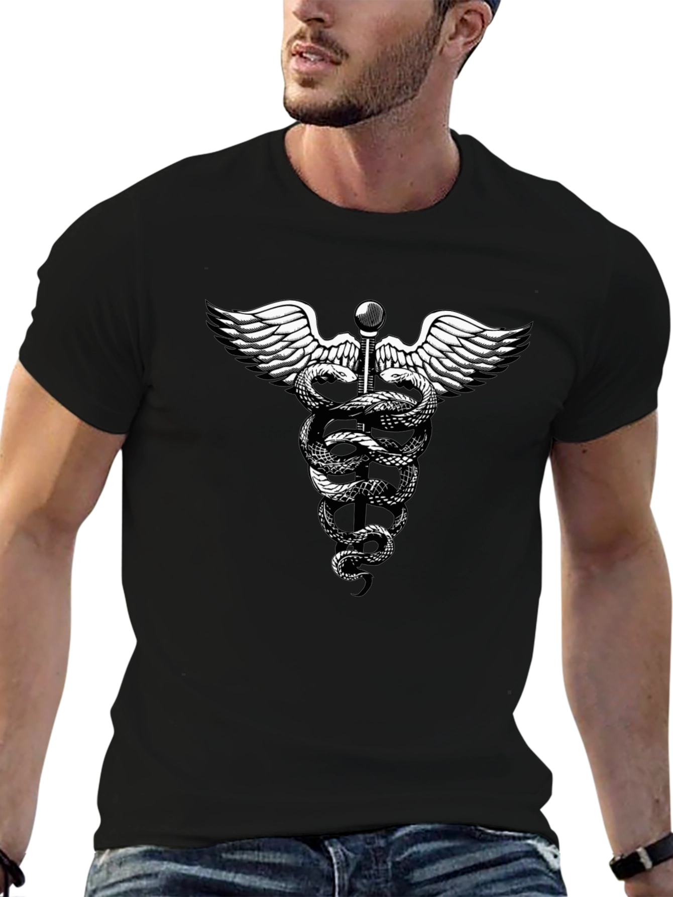 Caduceus Graphic T-Shirt