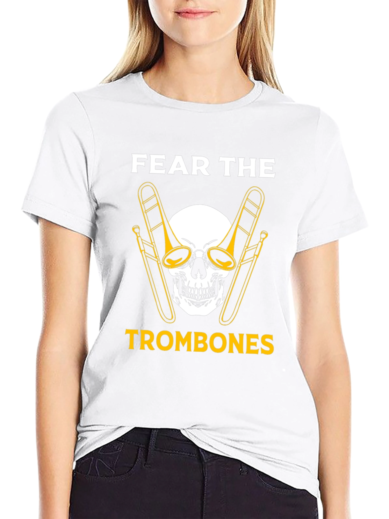 Fear the Trombones Black Graphic Tee