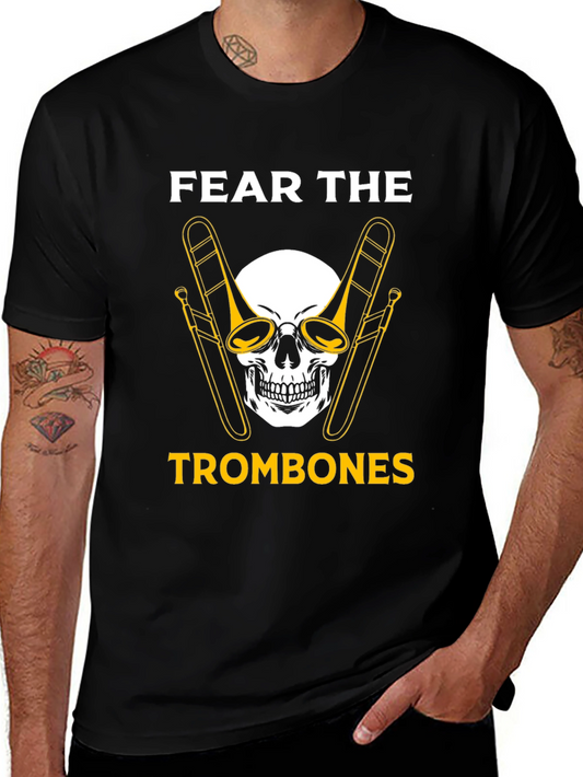 Fear the Trombones Black Graphic Tee