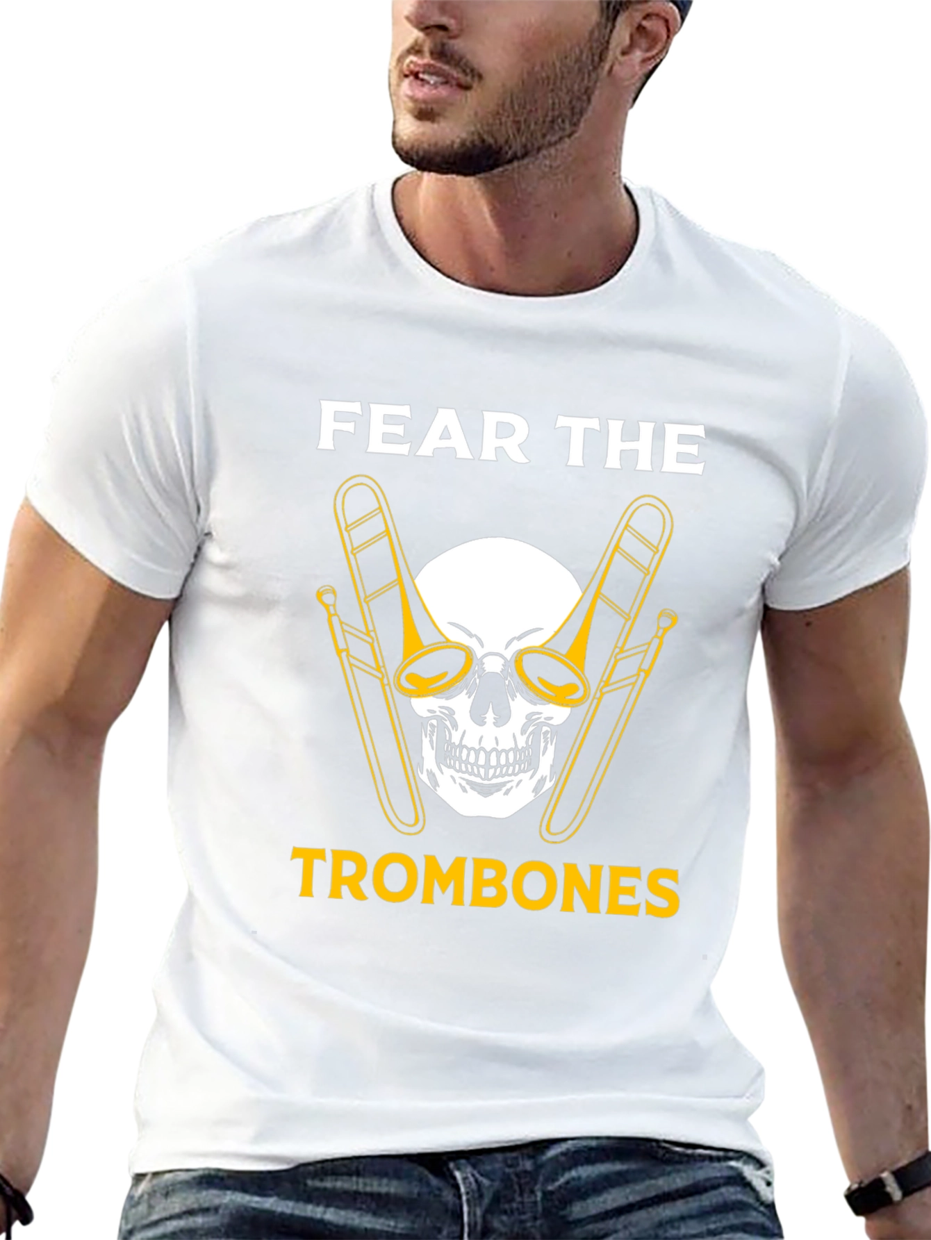Fear the Trombones Black Graphic Tee