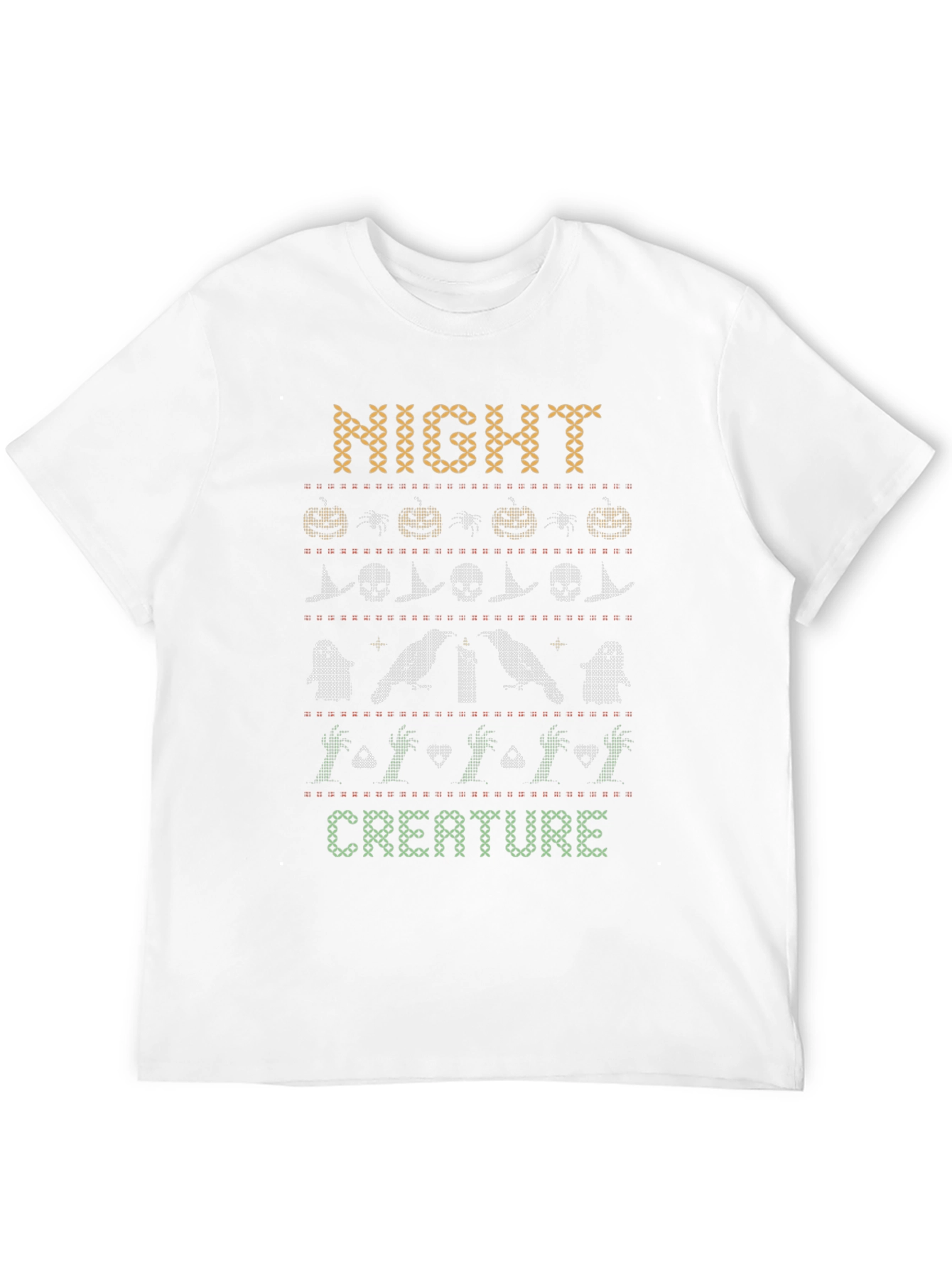 Night Creature Halloween Pattern T-Shirt