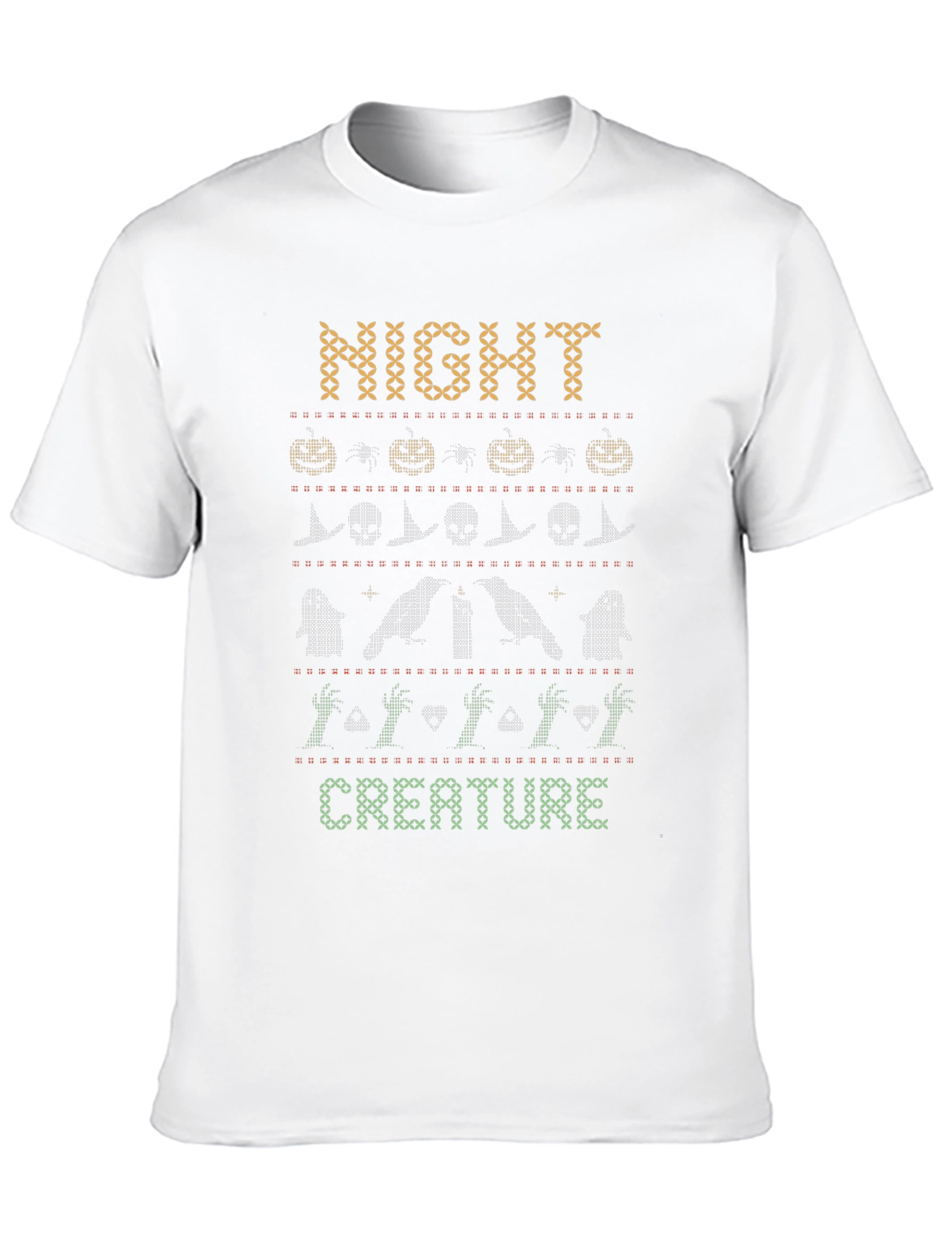 Night Creature Halloween Pattern T-Shirt