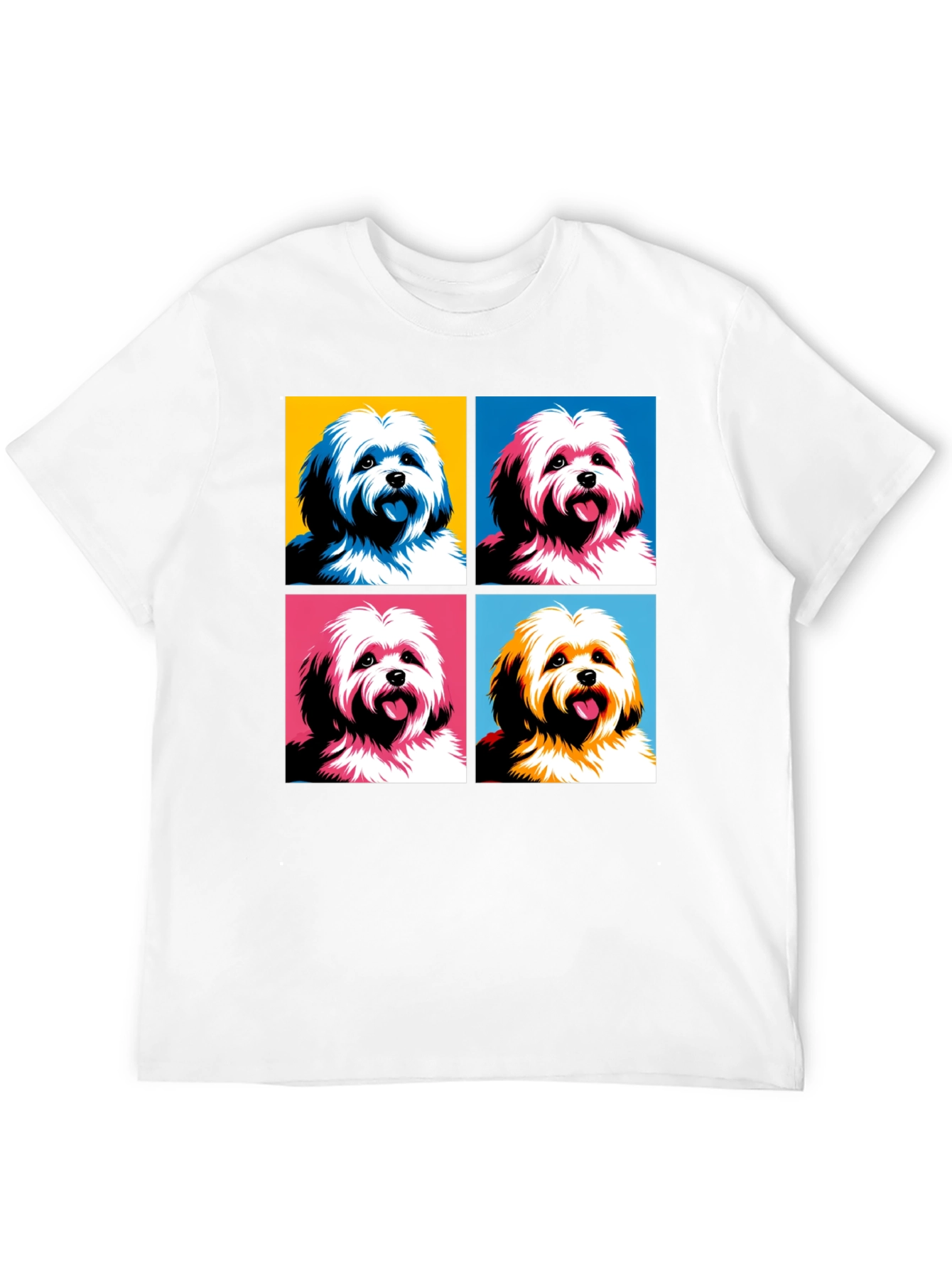 Pop Art Dog T-Shirt: Unique Canine Graphic Tee