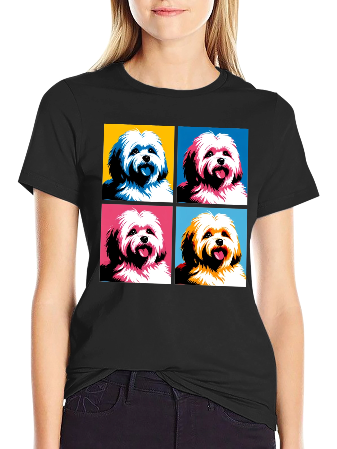 Pop Art Dog T-Shirt: Unique Canine Graphic Tee