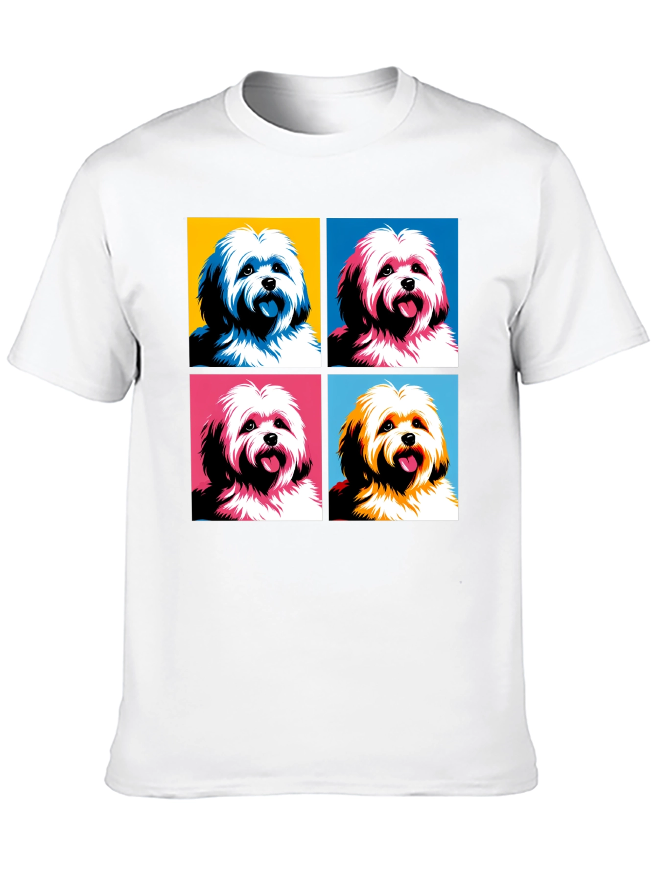 Pop Art Dog T-Shirt: Unique Canine Graphic Tee