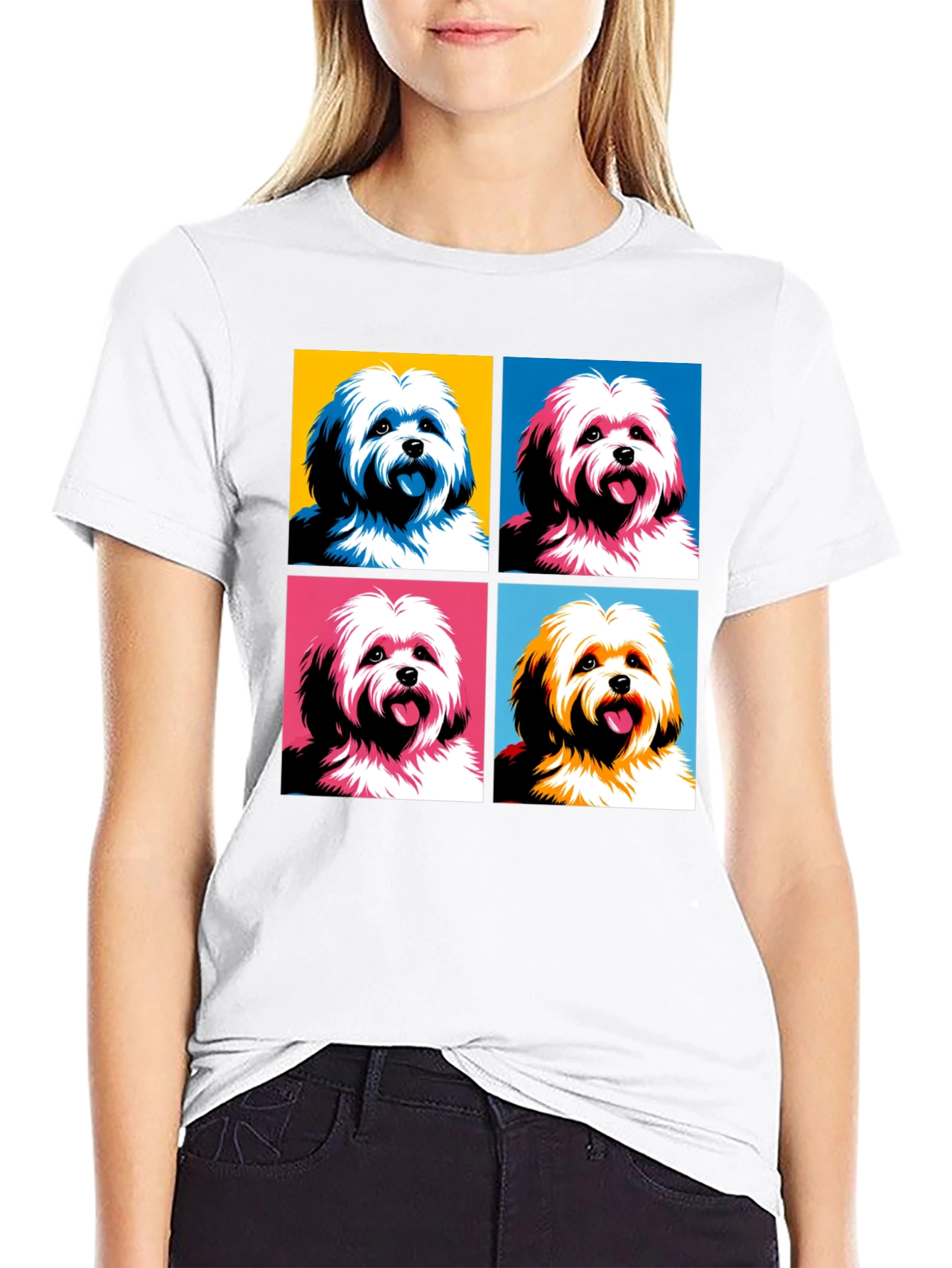 Pop Art Dog T-Shirt: Unique Canine Graphic Tee