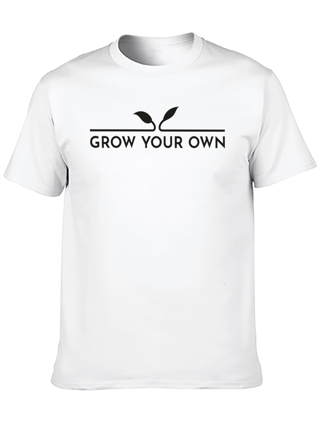 Grow Your Own Graphic Tee - Stylish Black T-Shirt