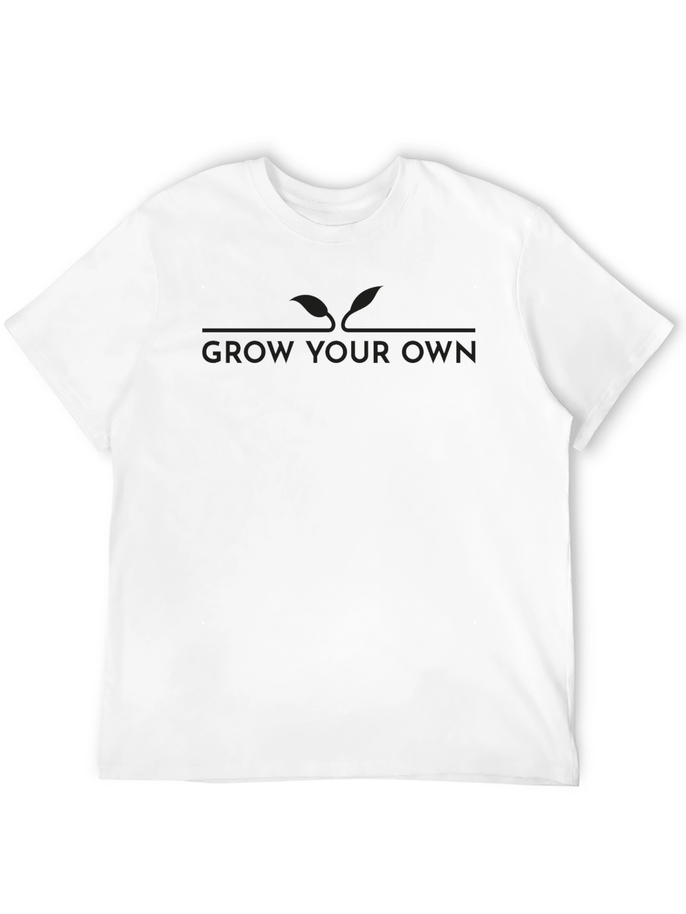 Grow Your Own Graphic Tee - Stylish Black T-Shirt