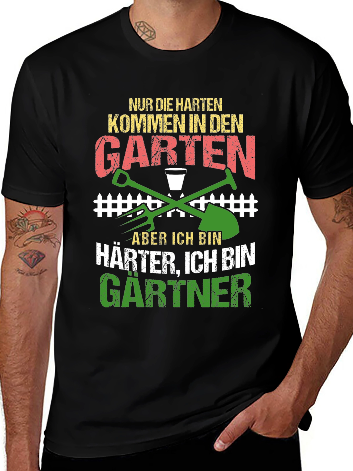 Gardener T-Shirt: Tough Garden Humor Tee