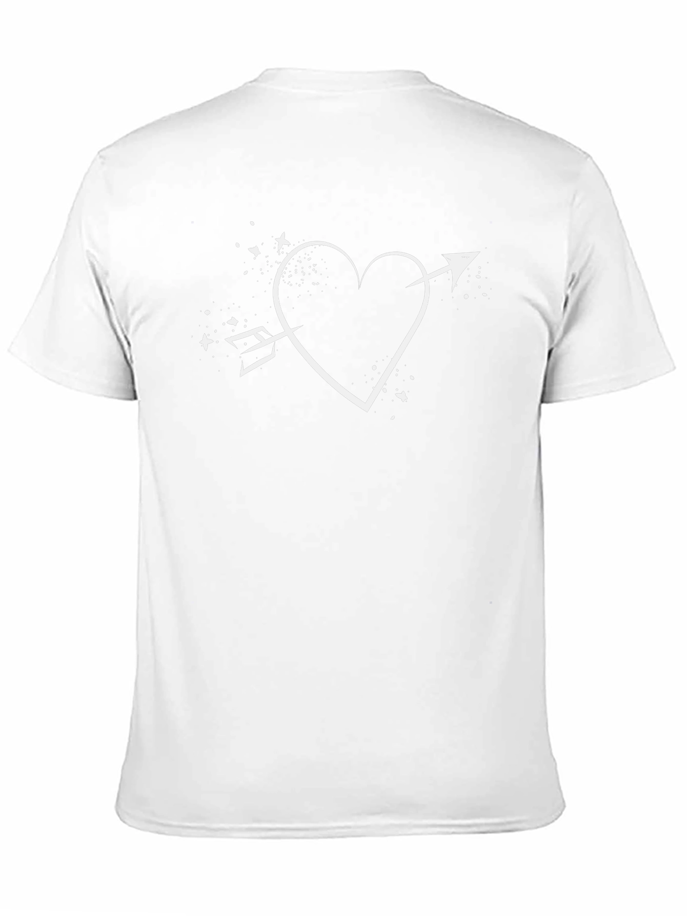 Heart Arrow Graphic Tee - Black