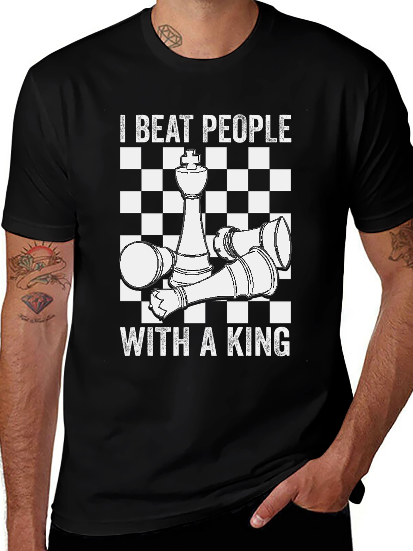 Chess King T-Shirt - I Beat People