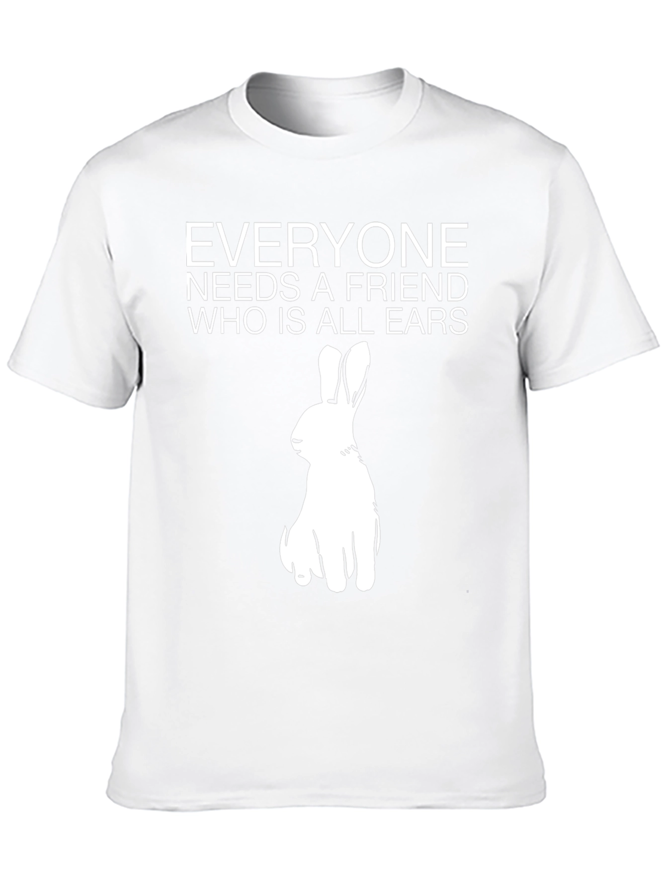 Funny Rabbit Graphic T-Shirt - All Ears Friend